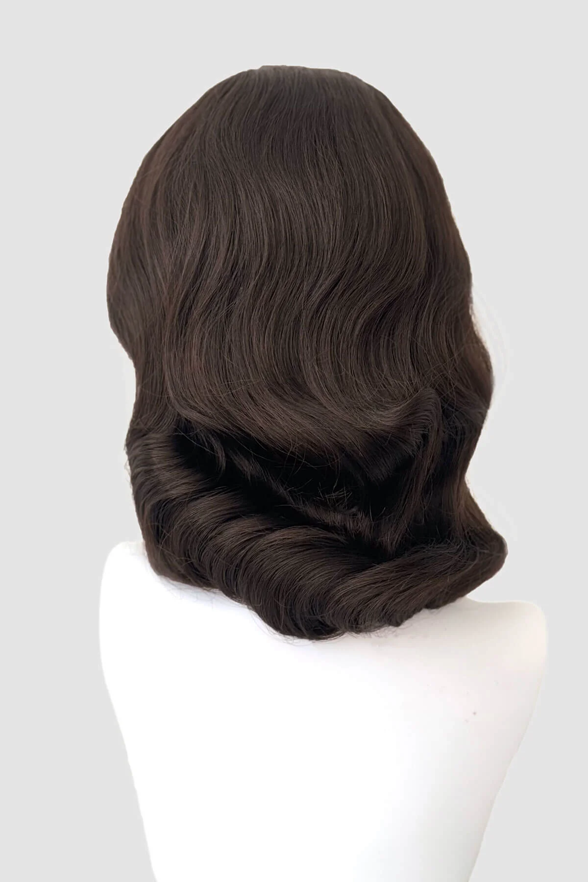 Shoulder length half wig hairpiece with beautiful marcel waves: Virginia - Image 13