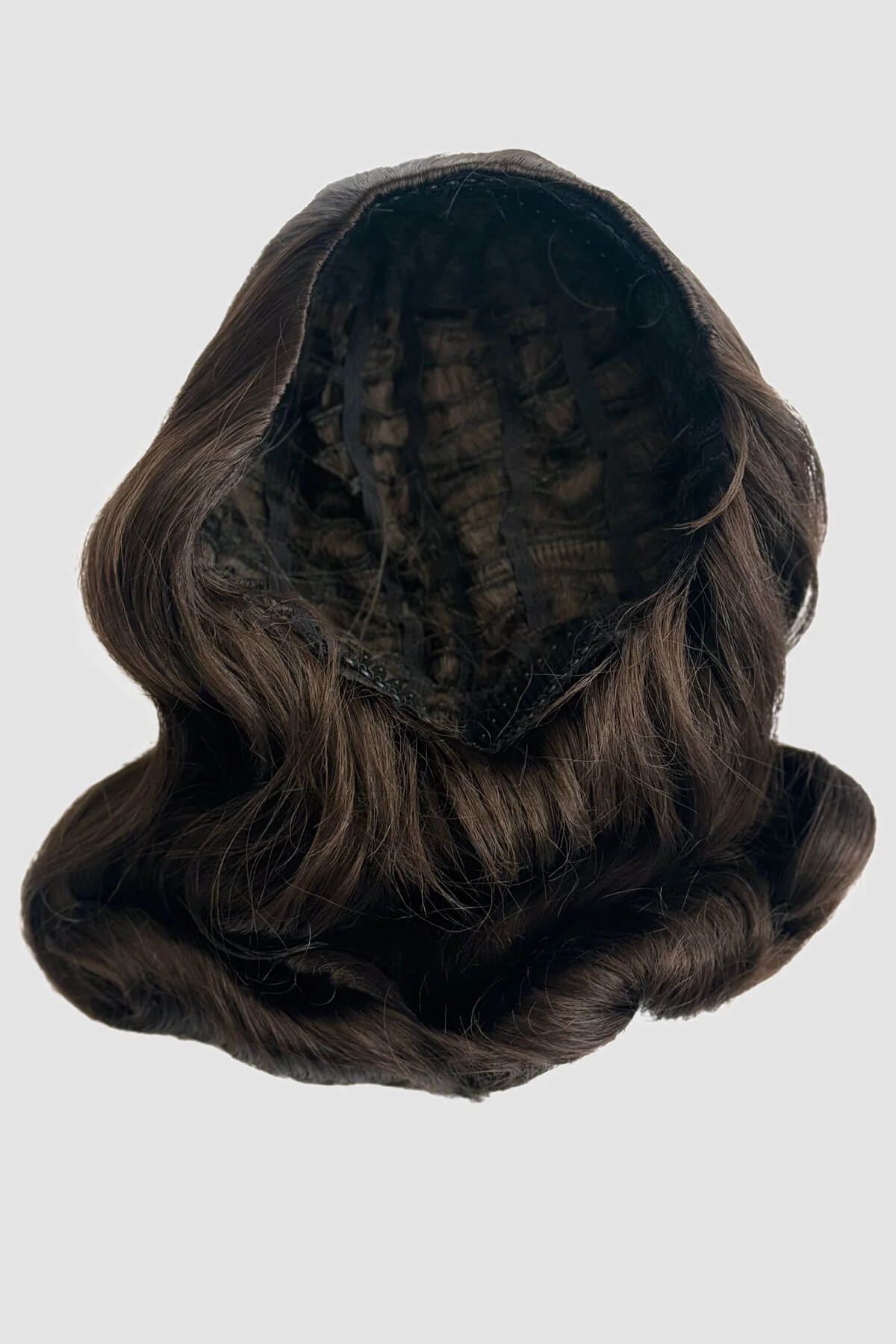 Shoulder length half wig hairpiece with beautiful marcel waves: Virginia - Image 15