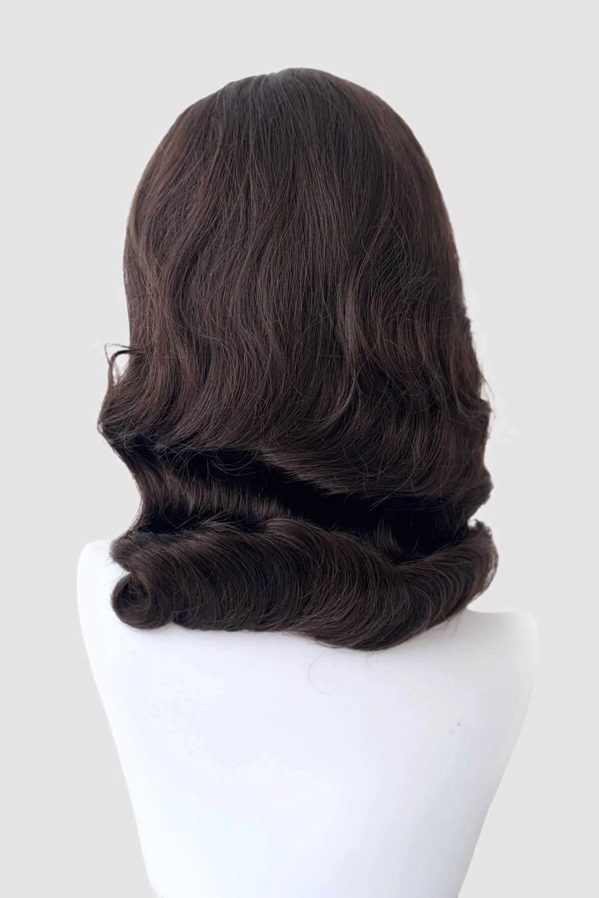 Shoulder length half wig hairpiece with beautiful marcel waves: Virginia - Image 23