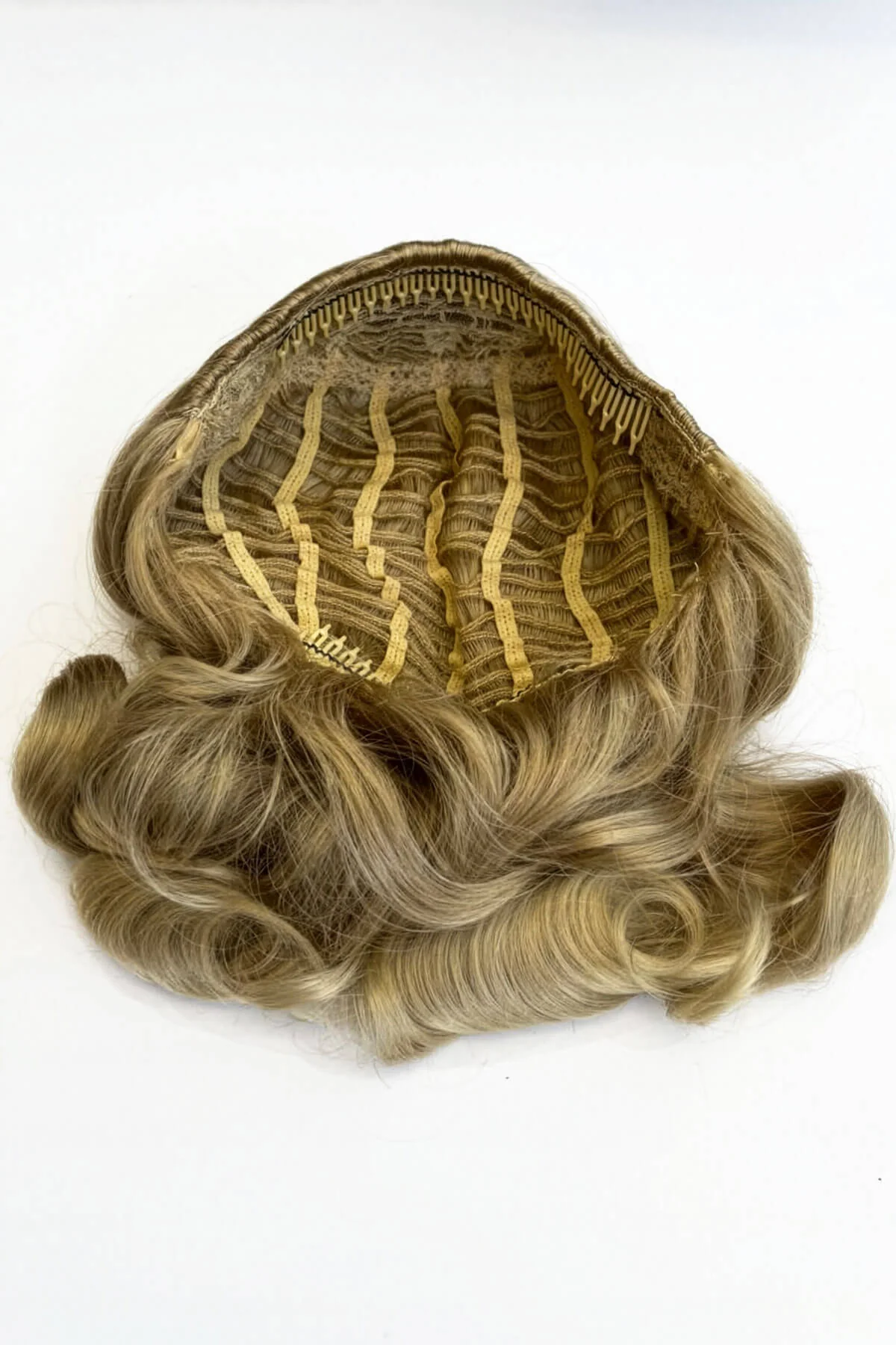 Shoulder length half wig hairpiece with beautiful marcel waves: Virginia - Image 28