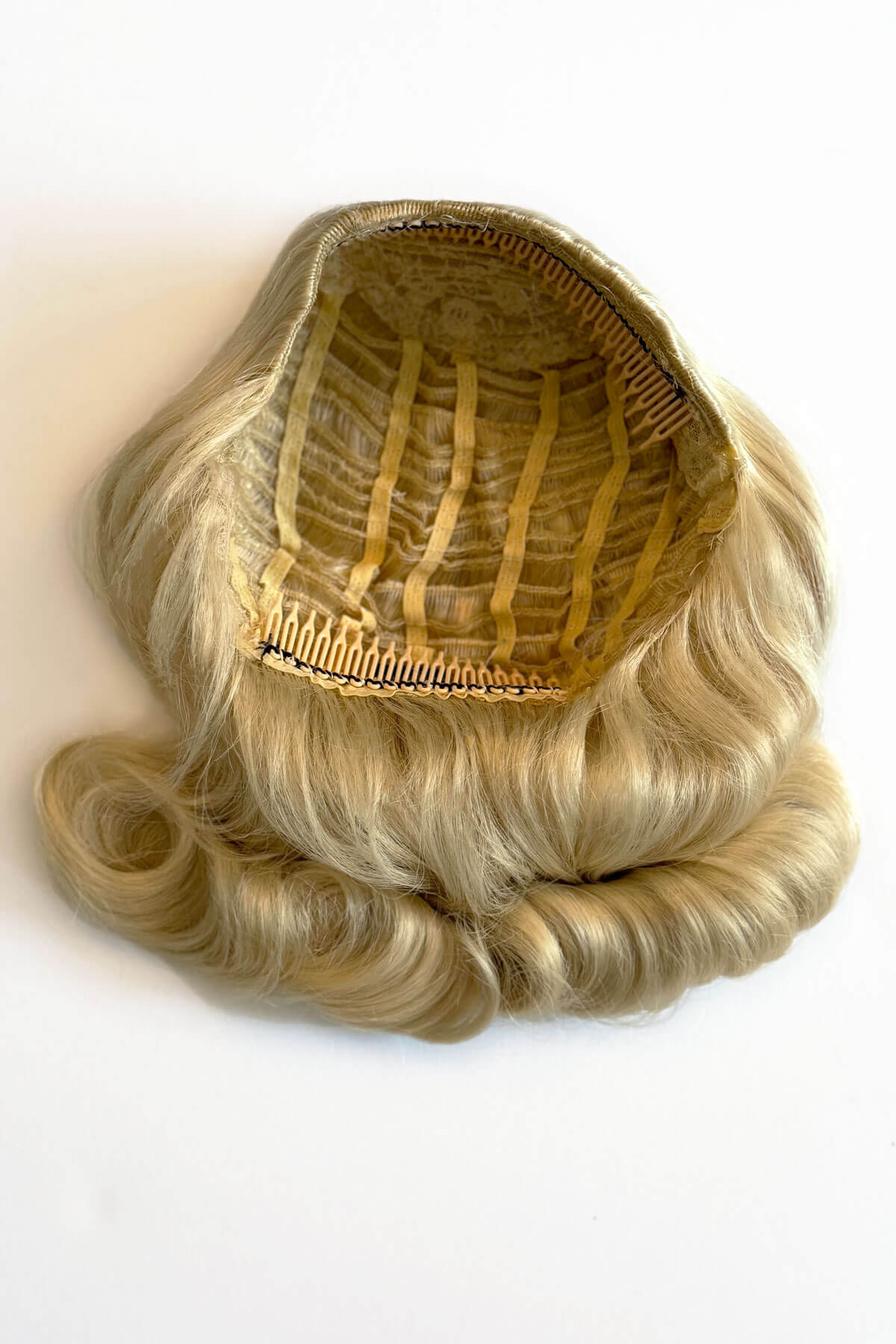 Shoulder length half wig hairpiece with beautiful marcel waves: Virginia - Image 34