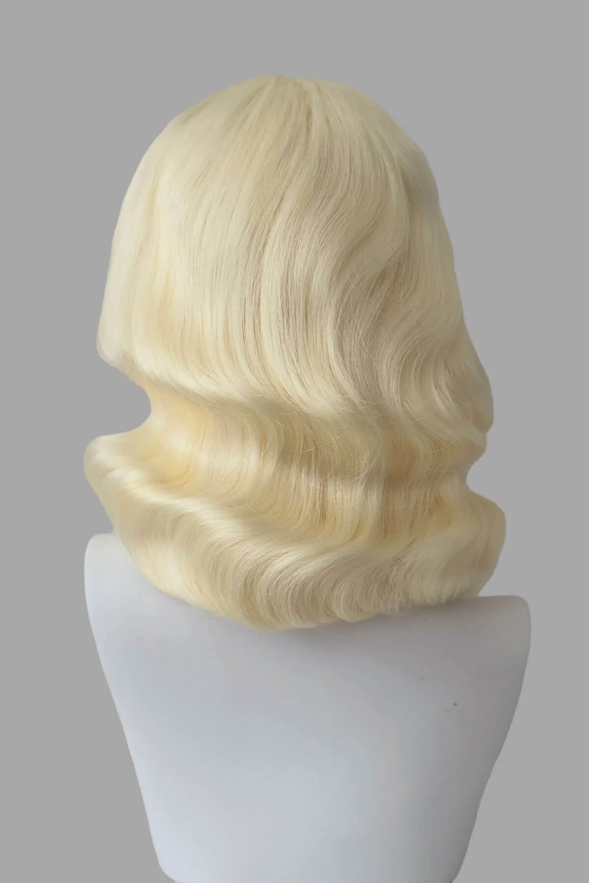 Shoulder length half wig hairpiece with beautiful marcel waves: Virginia - Image 39