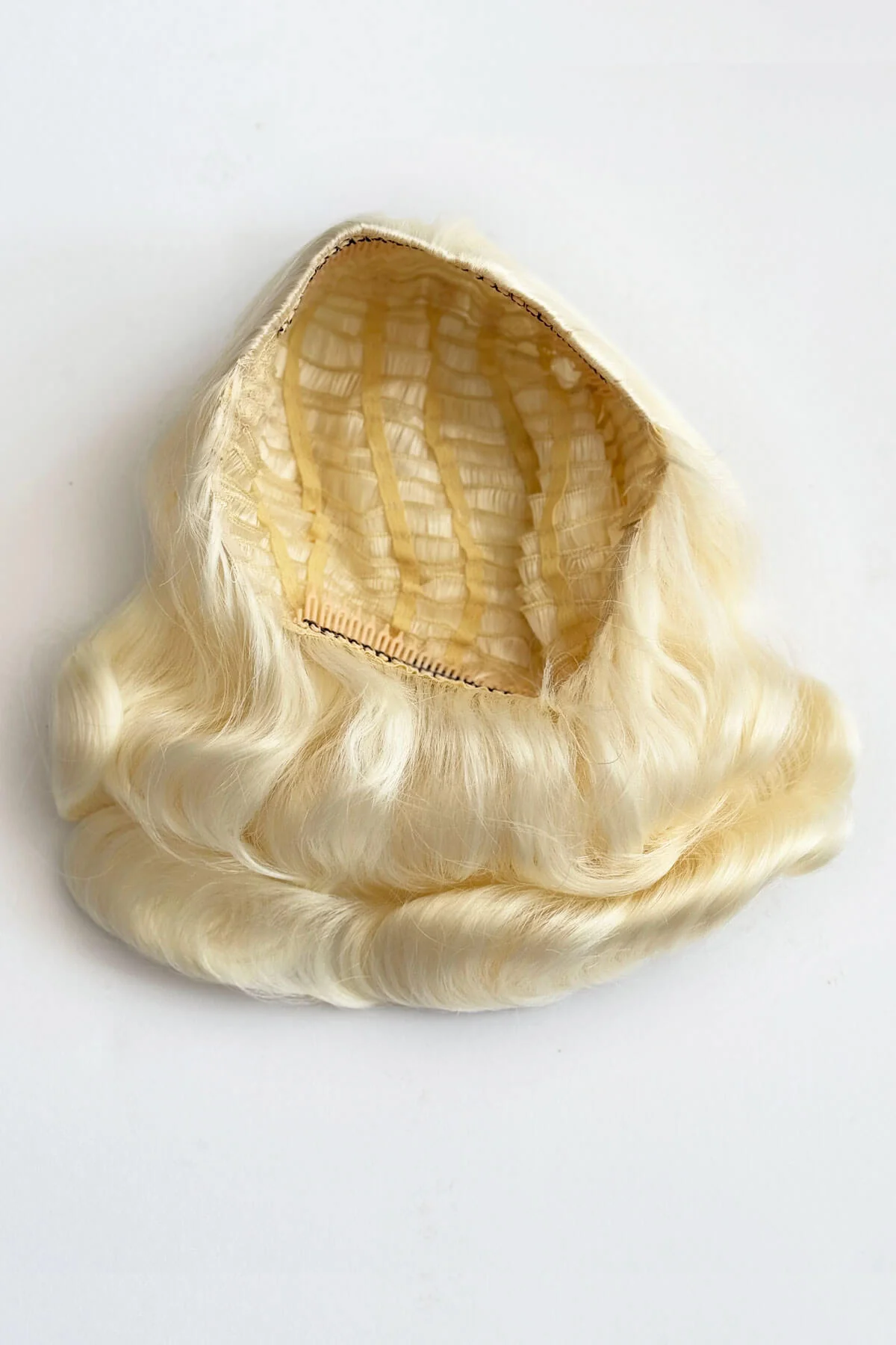 Shoulder length half wig hairpiece with beautiful marcel waves: Virginia - Image 40