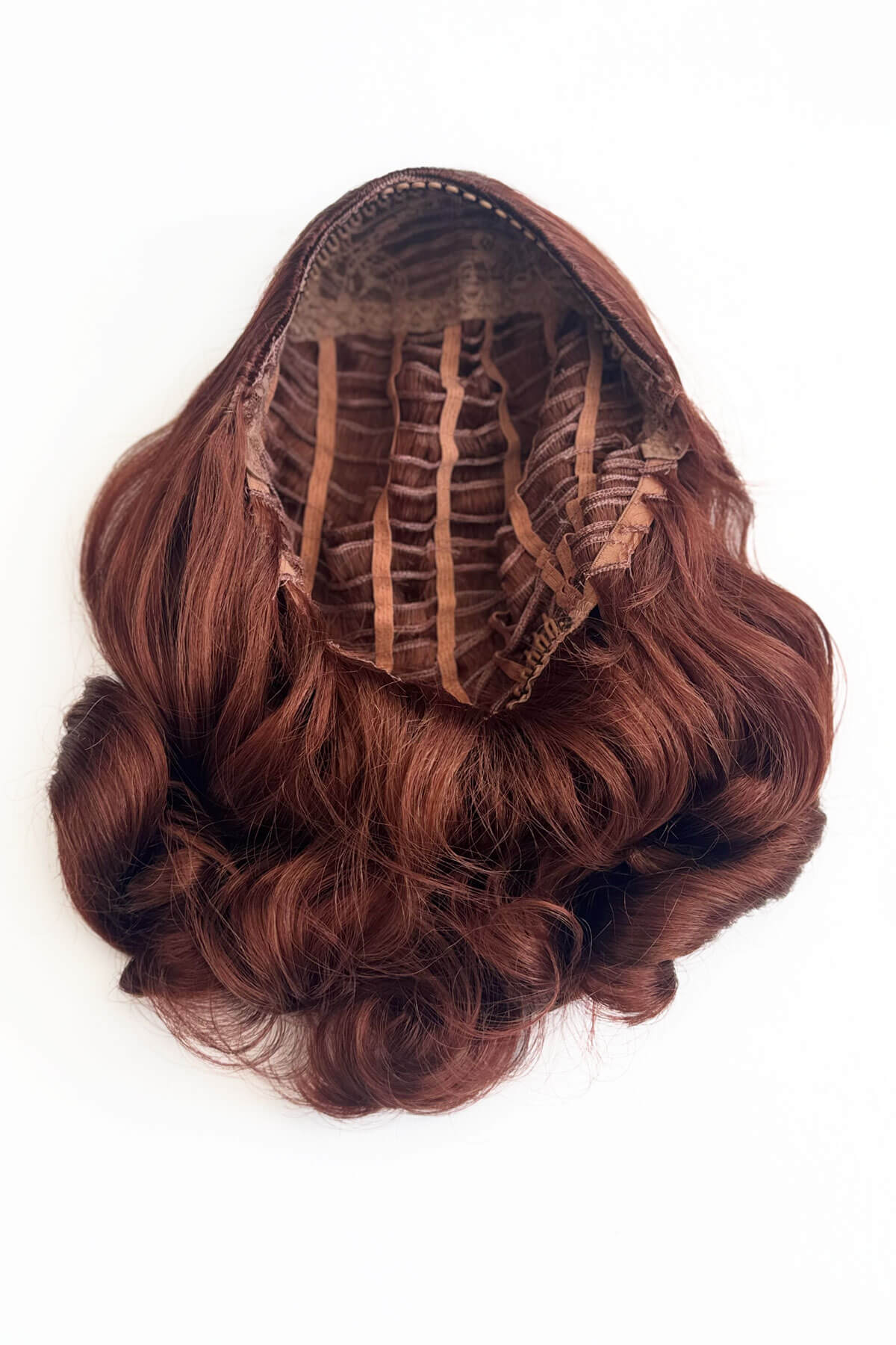 Shoulder length half wig hairpiece with beautiful marcel waves: Virginia - Image 46
