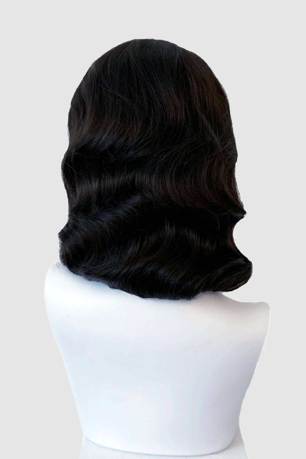 Shoulder length half wig hairpiece with beautiful marcel waves: Virginia - Image 5