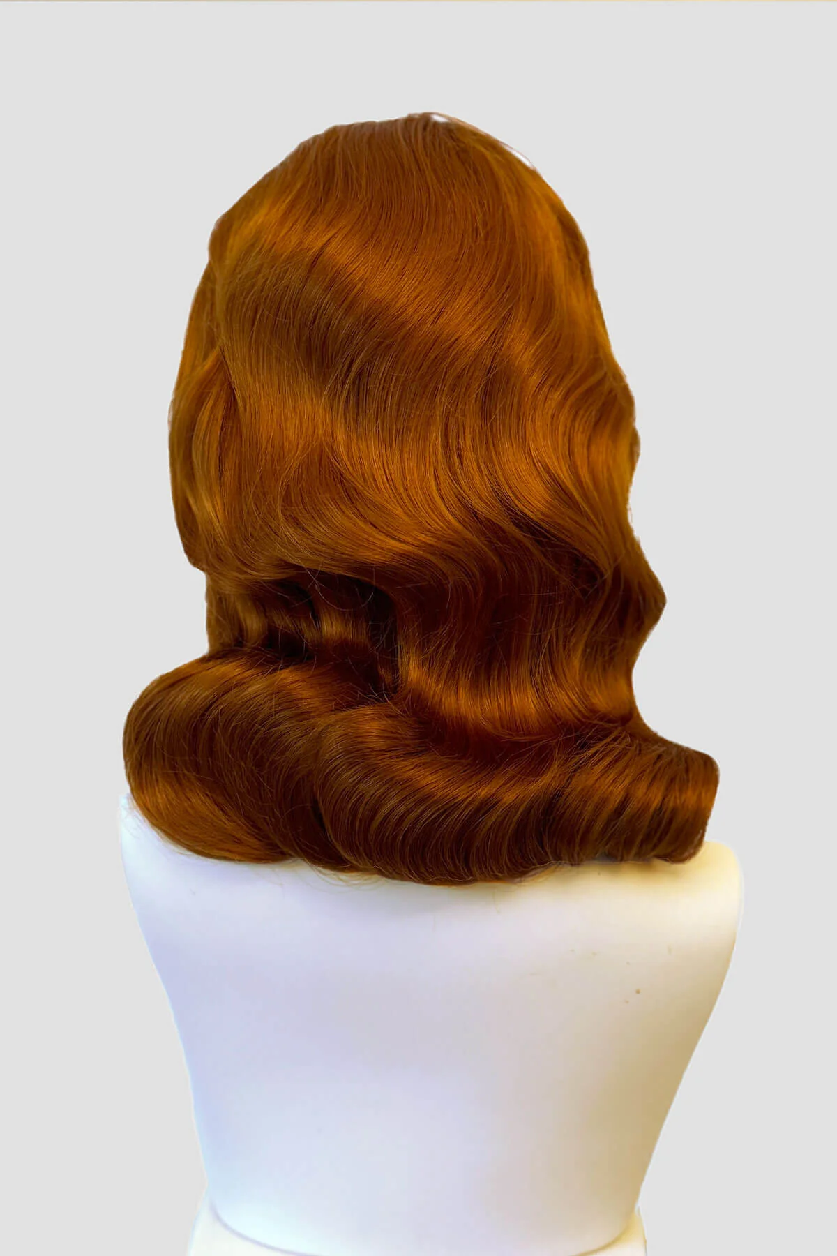 Shoulder length half wig hairpiece with beautiful marcel waves: Virginia - Image 51