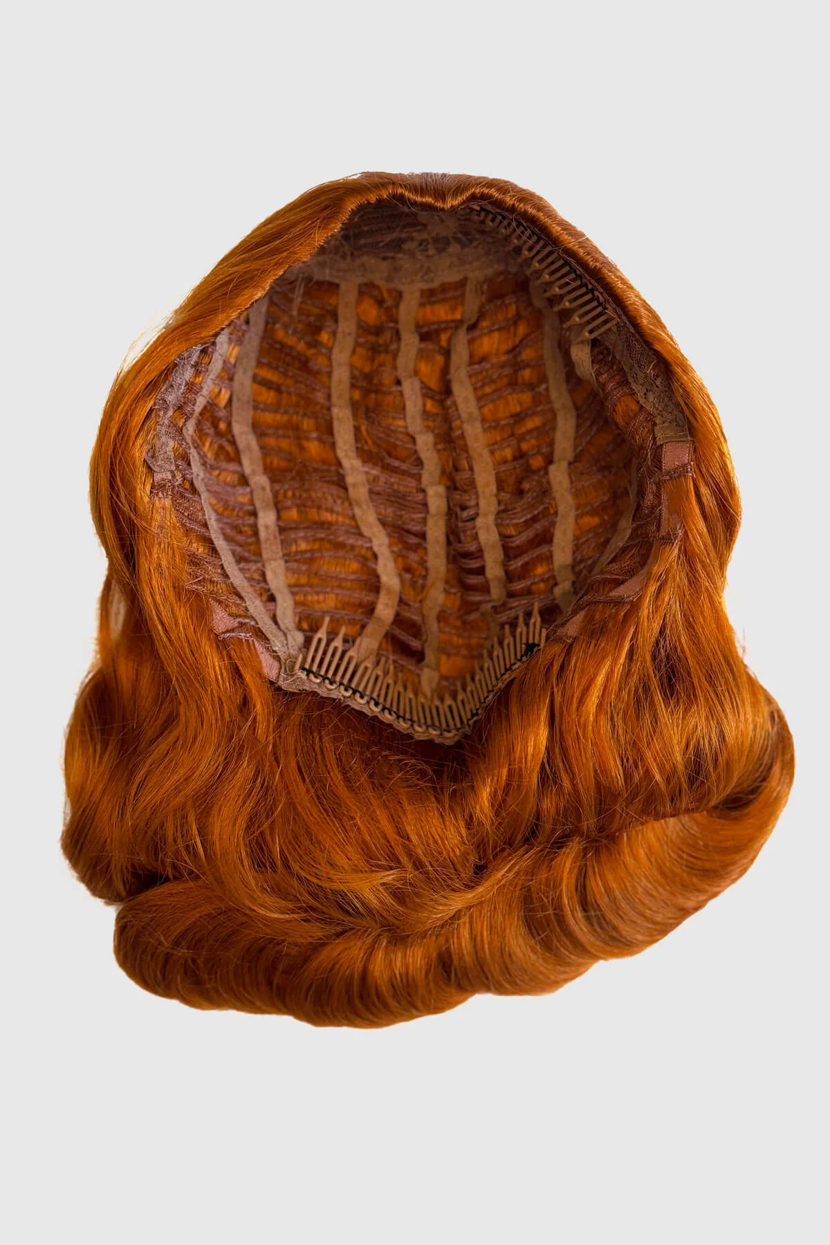 Shoulder length half wig hairpiece with beautiful marcel waves: Virginia - Image 52