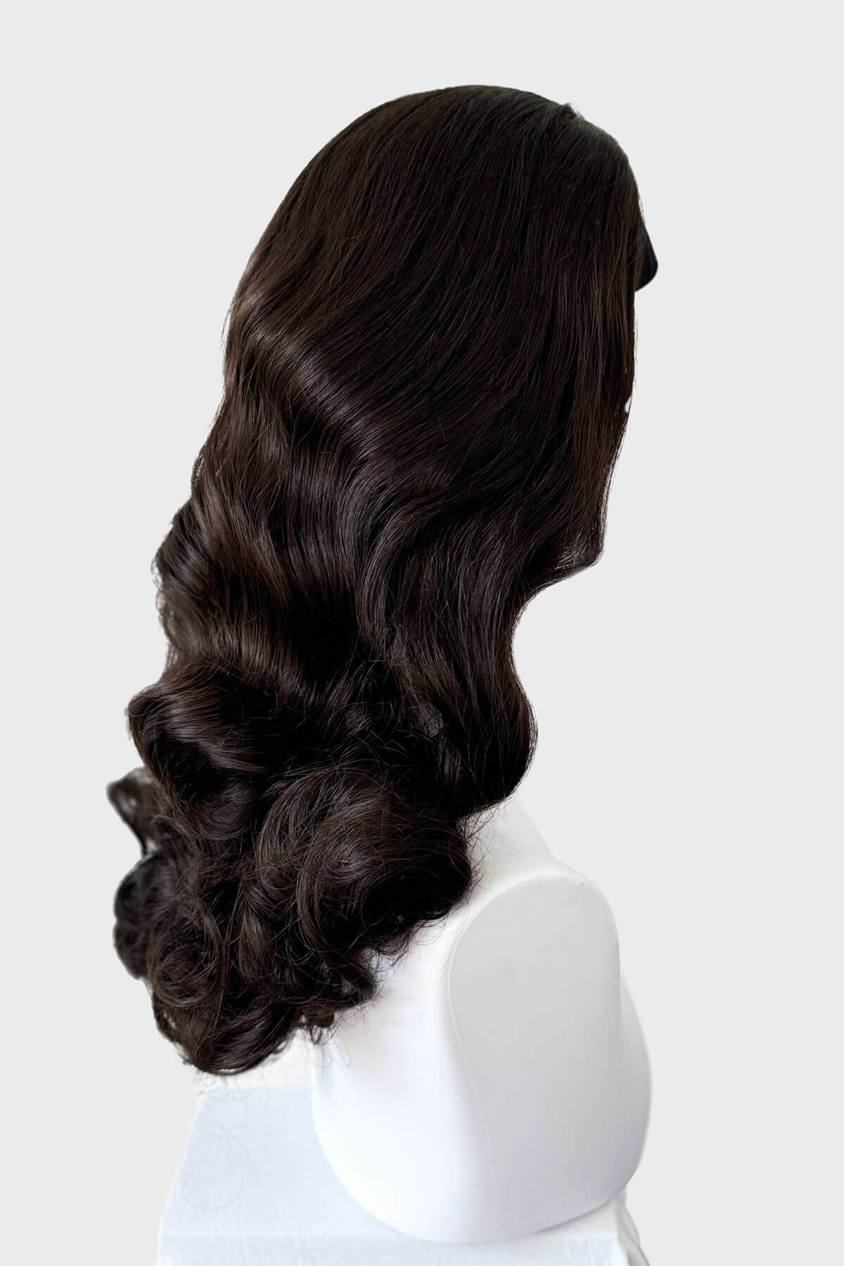 Long half wig hairpiece with beautiful waves: Morgana - Image 28