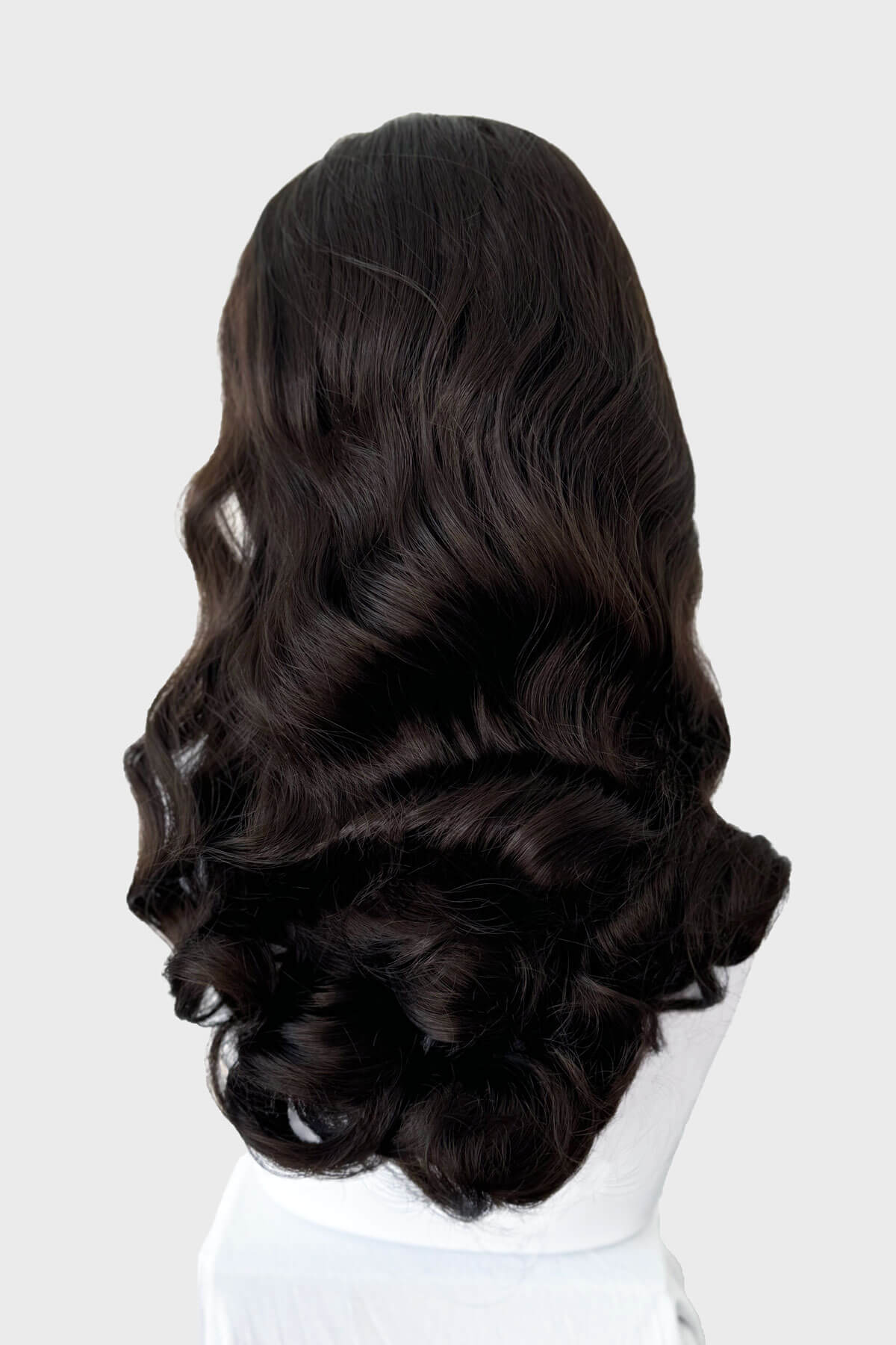 Long half wig hairpiece with beautiful waves: Morgana - Image 29
