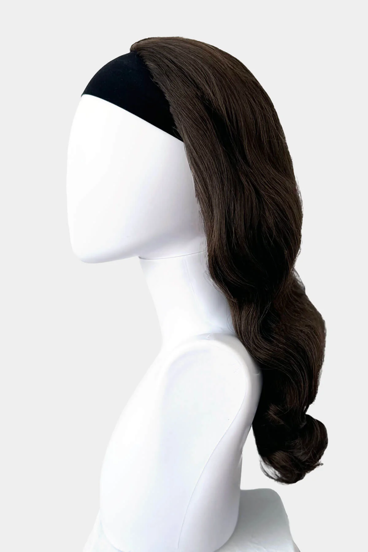 Long half wig hairpiece with beautiful waves: Morgana - Image 36