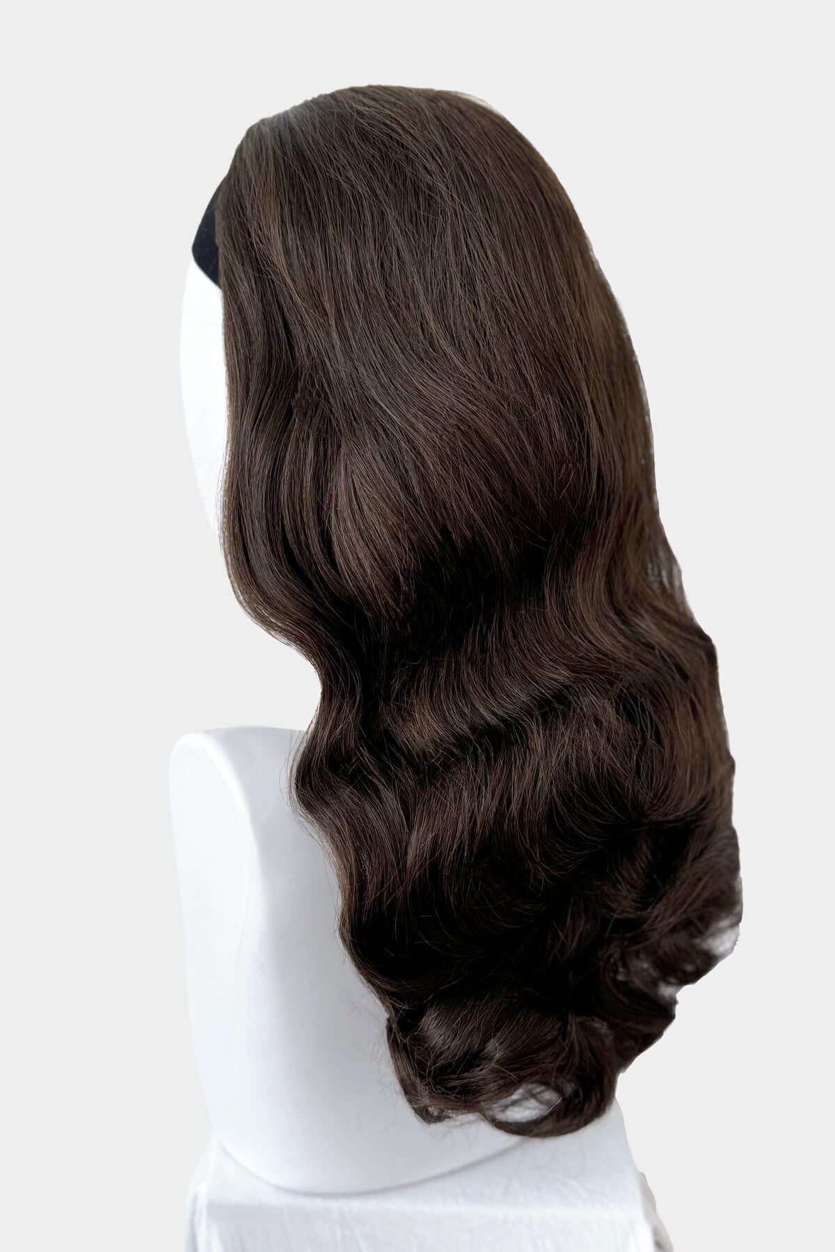 Long half wig hairpiece with beautiful waves: Morgana - Image 37
