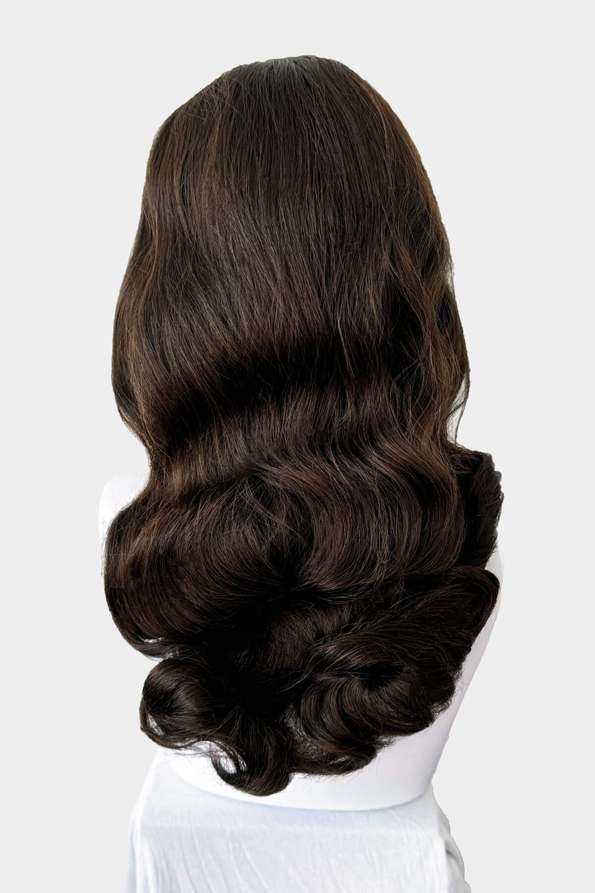 Long half wig hairpiece with beautiful waves: Morgana - Image 38