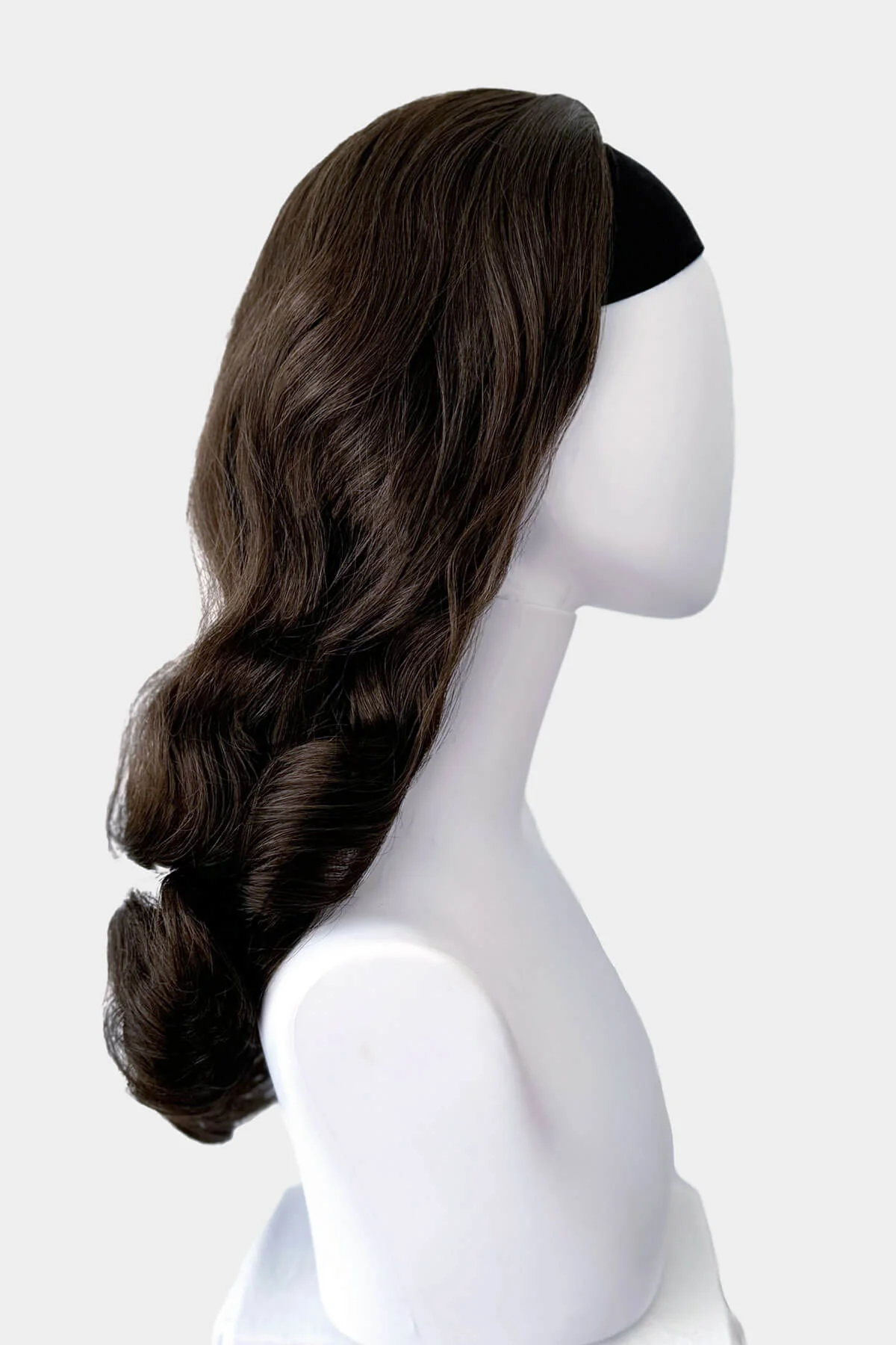 Long half wig hairpiece with beautiful waves: Morgana - Image 39