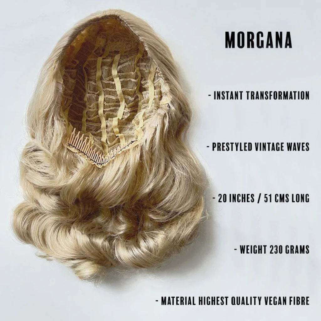 Long half wig hairpiece with beautiful waves: Morgana - Image 41