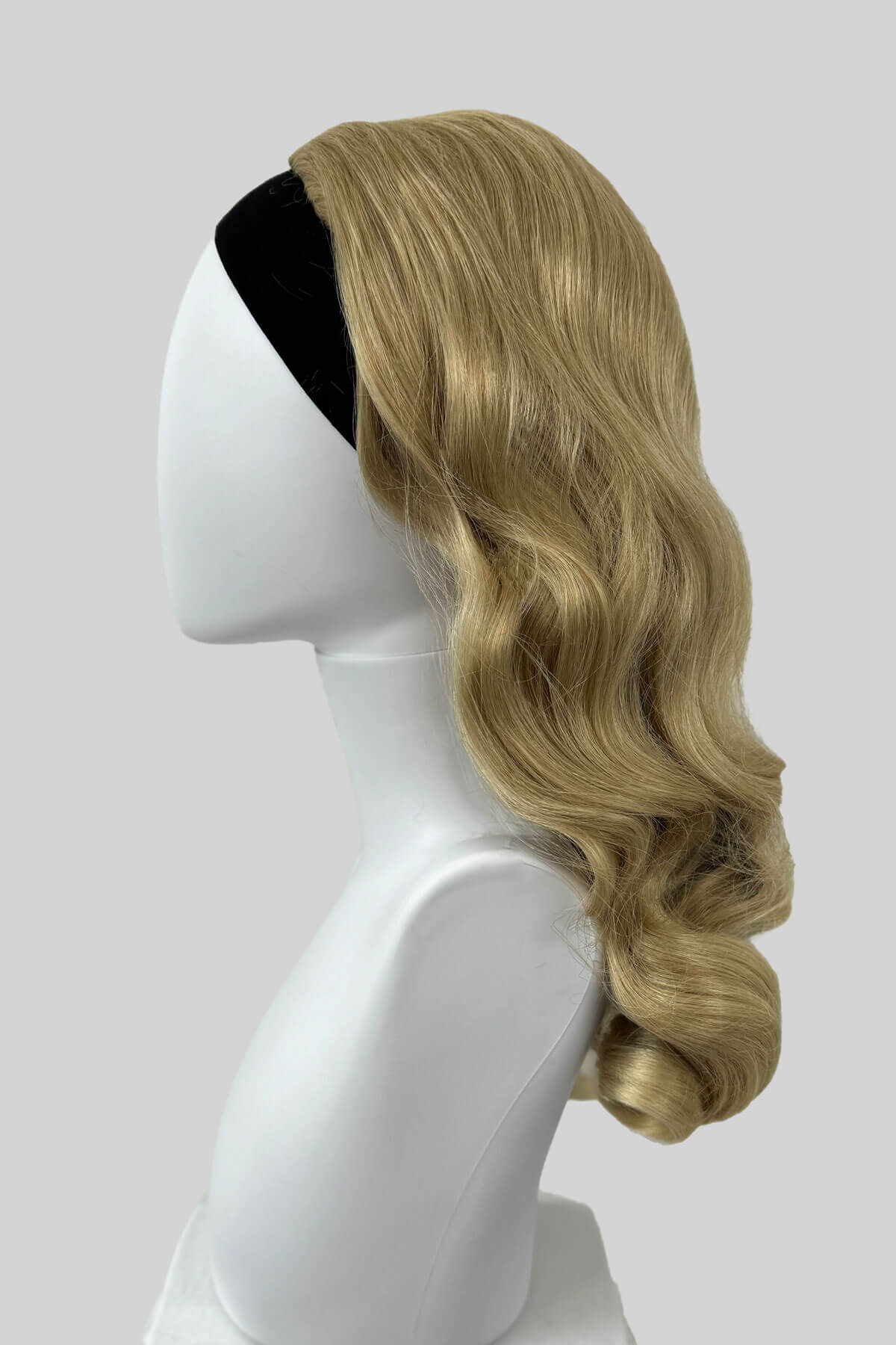 Long half wig hairpiece with beautiful waves: Morgana - Image 46