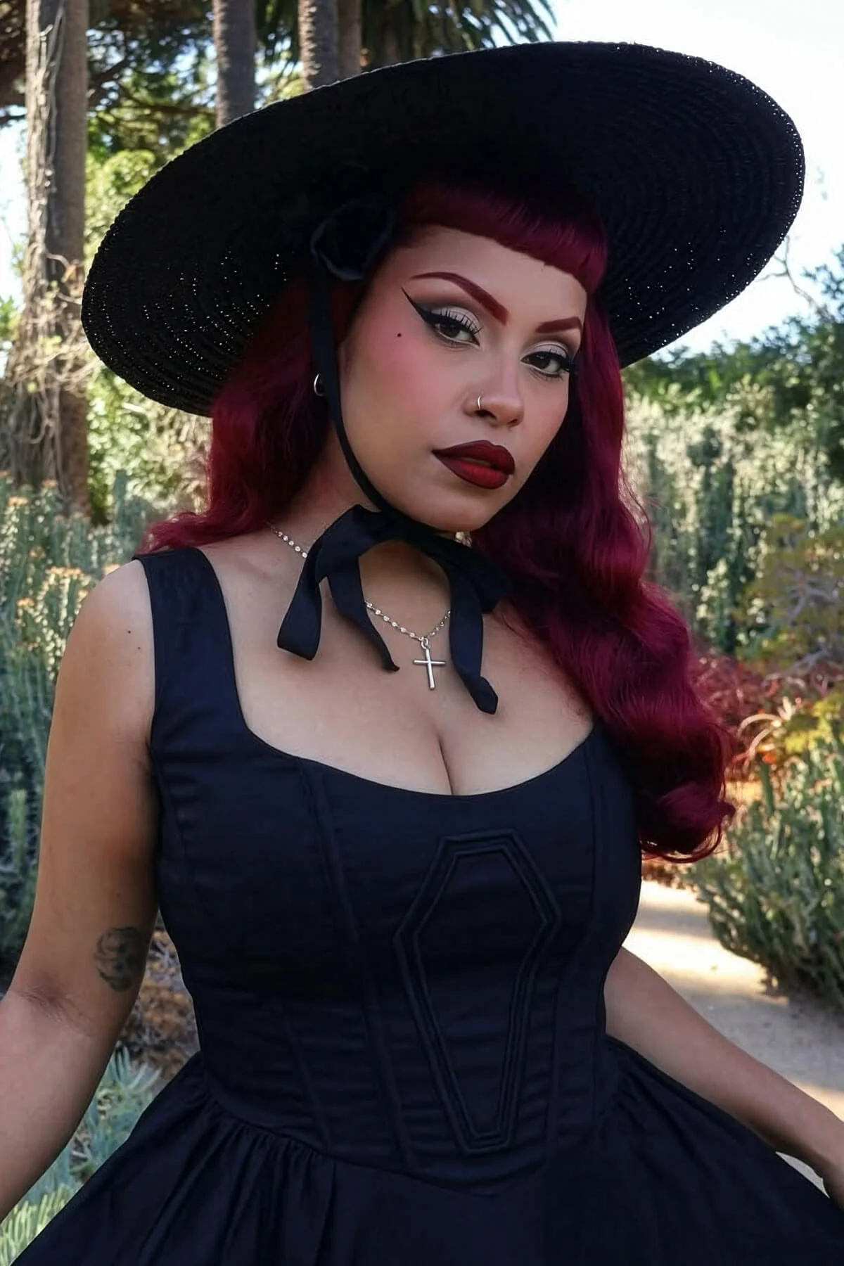 Long half wig hairpiece with beautiful waves: Morgana - Image 56
