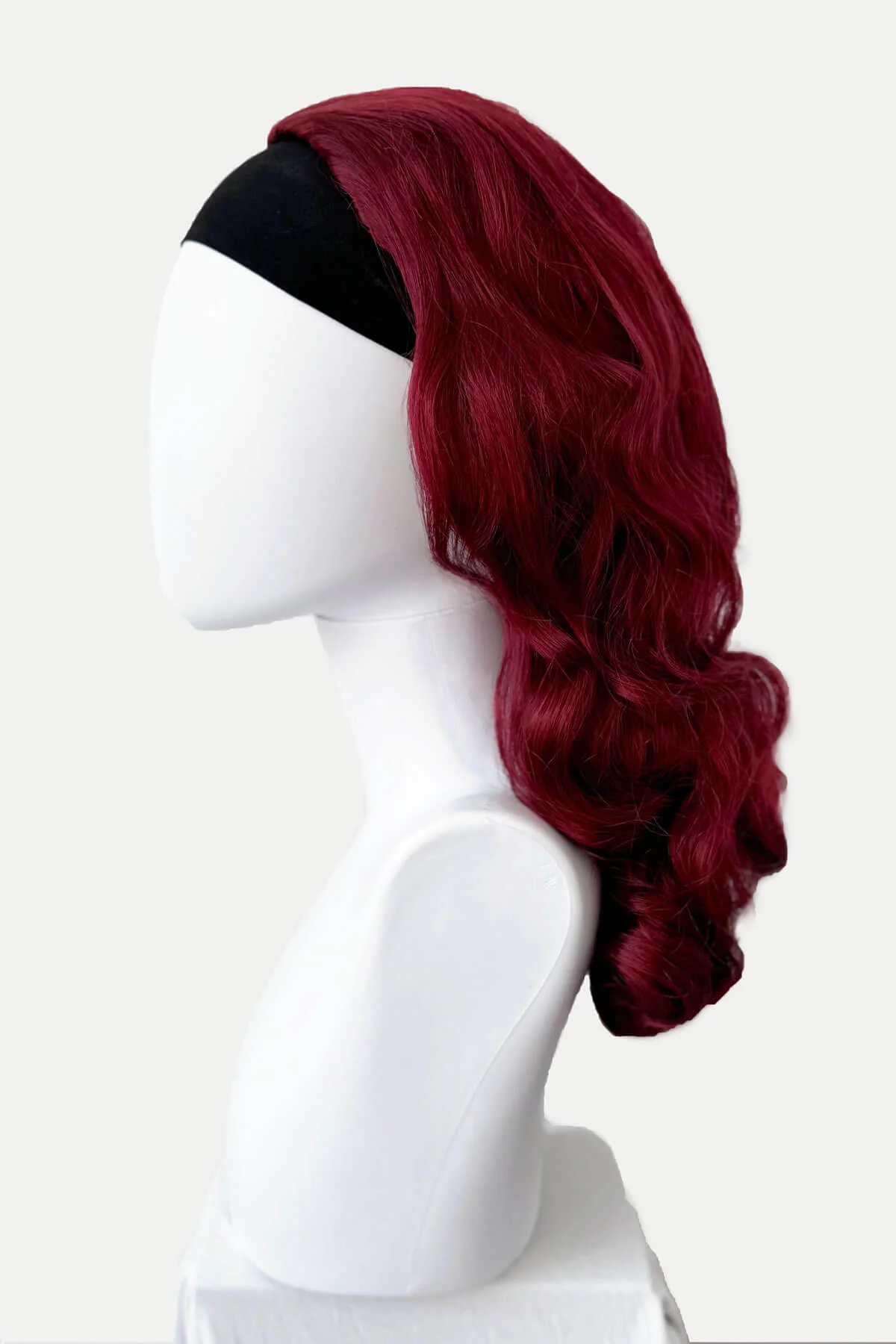 Long half wig hairpiece with beautiful waves: Morgana - Image 60