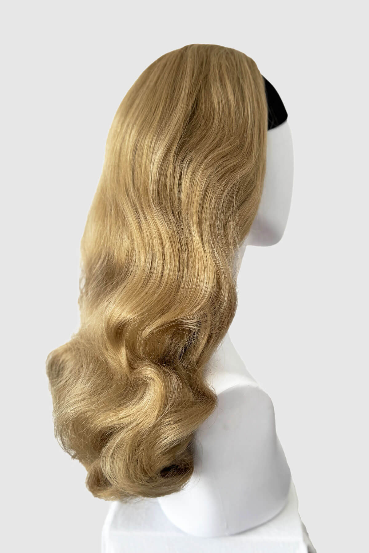 Long half wig hairpiece with beautiful waves: Morgana - Image 72