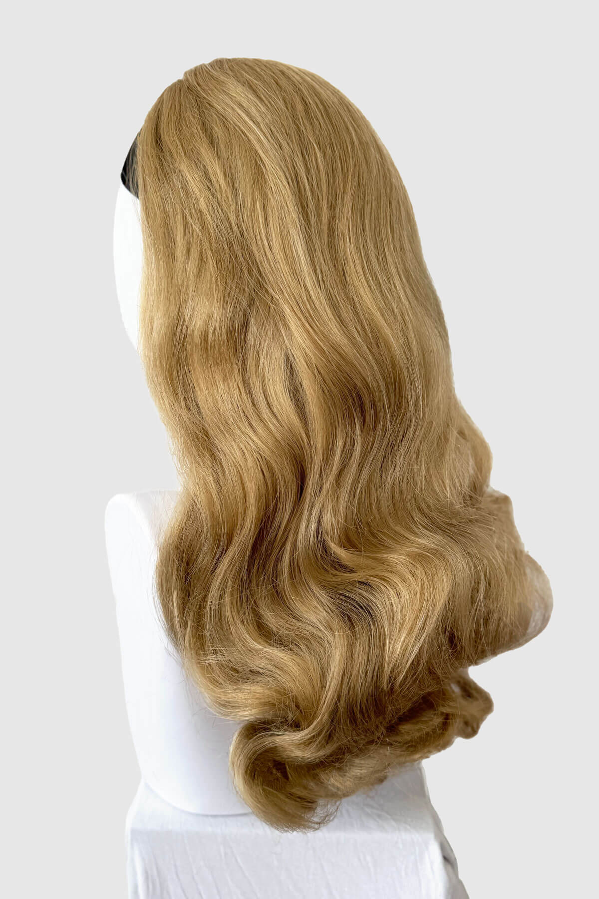 Long half wig hairpiece with beautiful waves: Morgana - Image 73