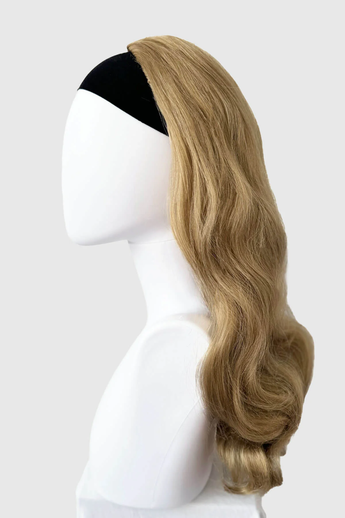 Long half wig hairpiece with beautiful waves: Morgana - Image 74