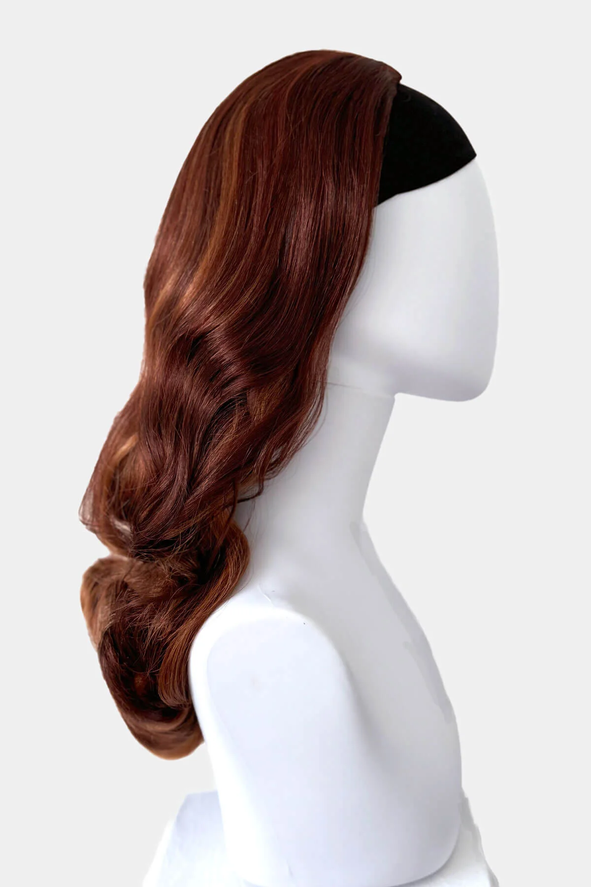 Long half wig hairpiece with beautiful waves: Morgana - Image 86