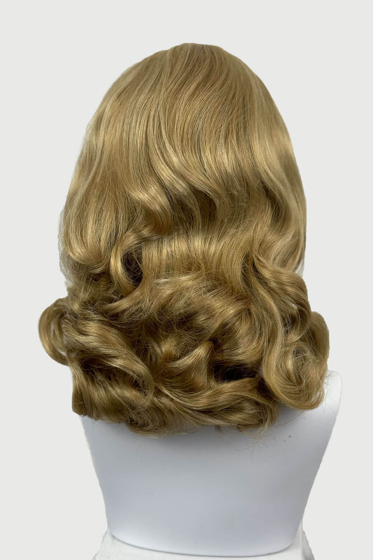 Long half wig hairpiece with beautiful vintage waves: Onyx - Image 55