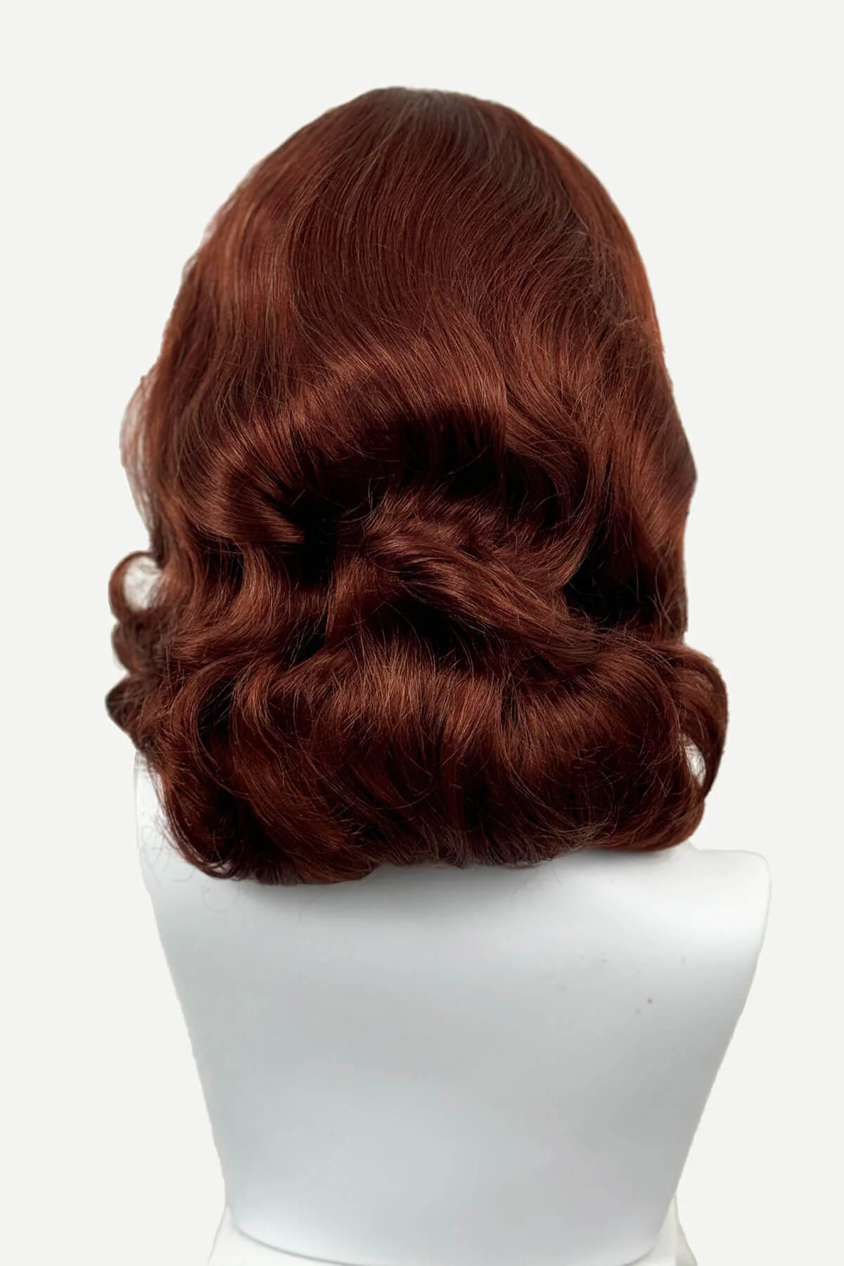 Long half wig hairpiece with beautiful vintage waves: Onyx - Image 73
