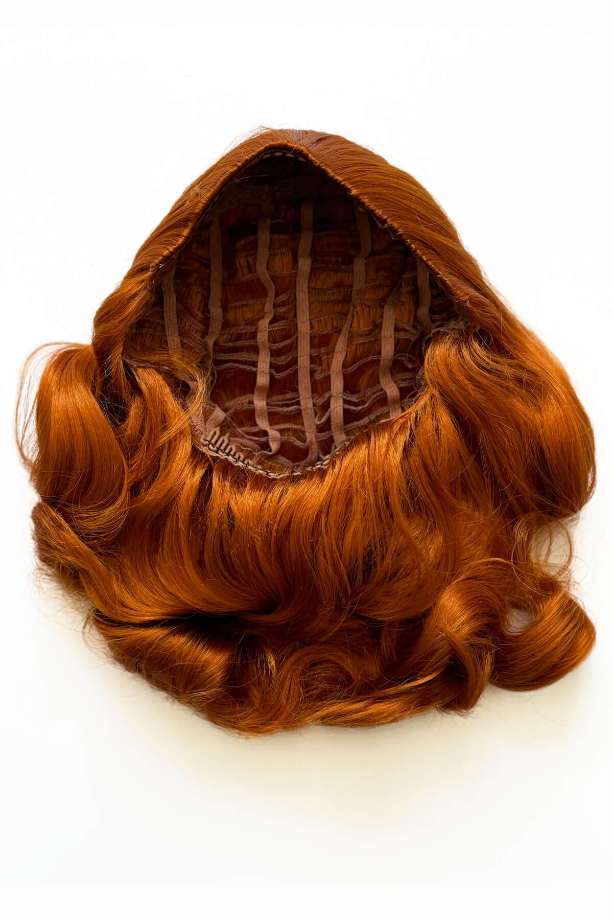 Long half wig hairpiece with beautiful vintage waves: Onyx - Image 84