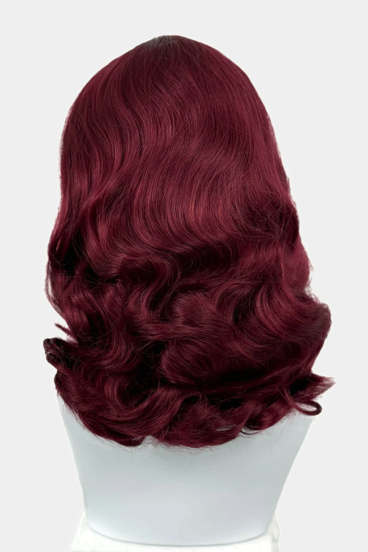 Long half wig hairpiece with beautiful vintage waves: Onyx - Image 92