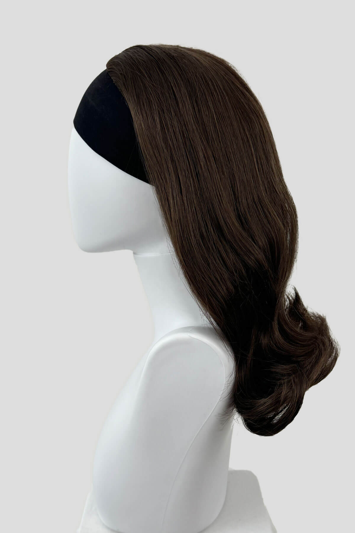 1960s half wig hairpiece, flicked, hair flip: Philippa - Image 12