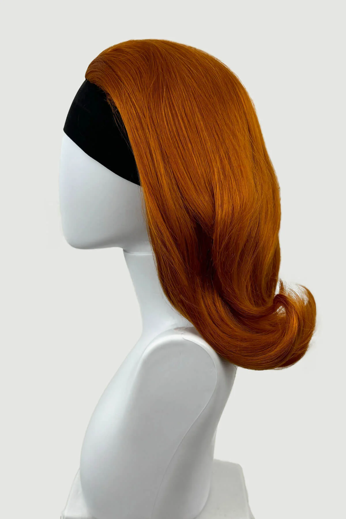 1960s half wig hairpiece, flicked, hair flip: Philippa - Image 19