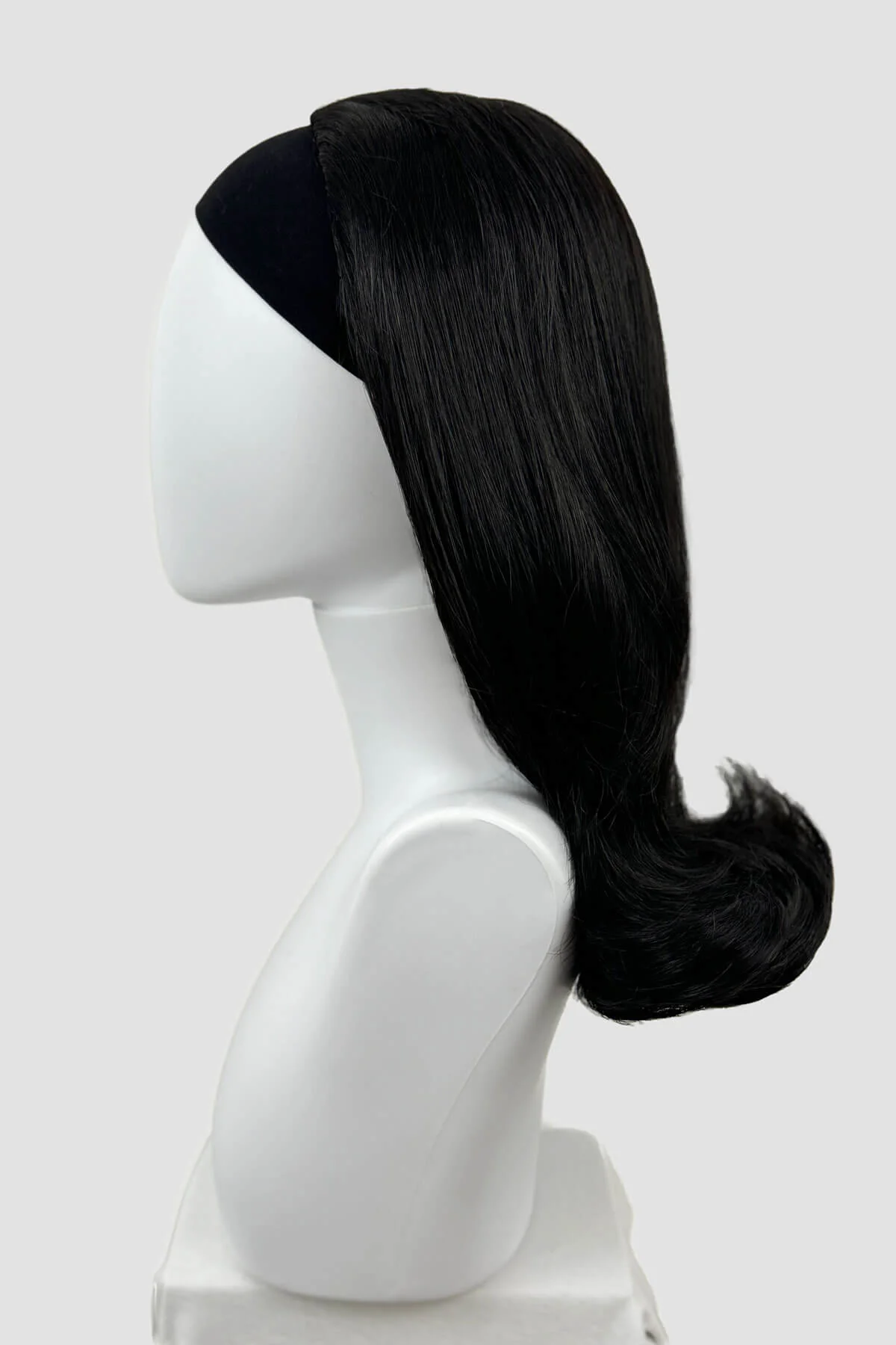 1960s half wig hairpiece, flicked, hair flip: Philippa - Image 26