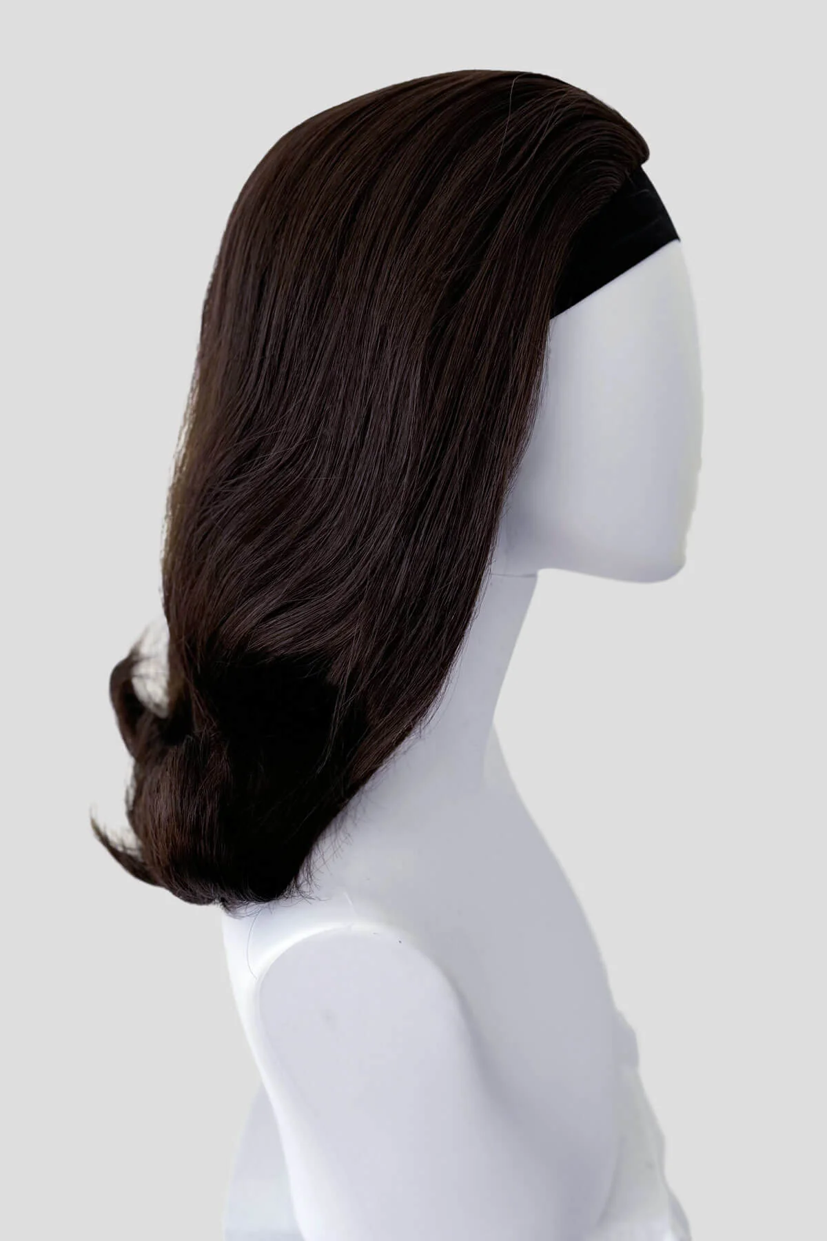 1960s half wig hairpiece, flicked, hair flip: Philippa - Image 45