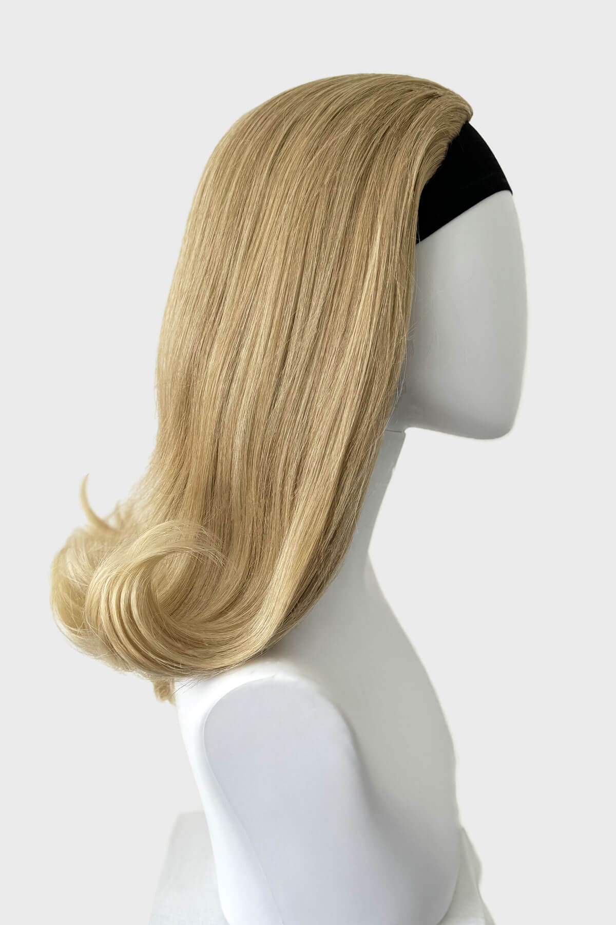 1960s half wig hairpiece, flicked, hair flip: Philippa - Image 5