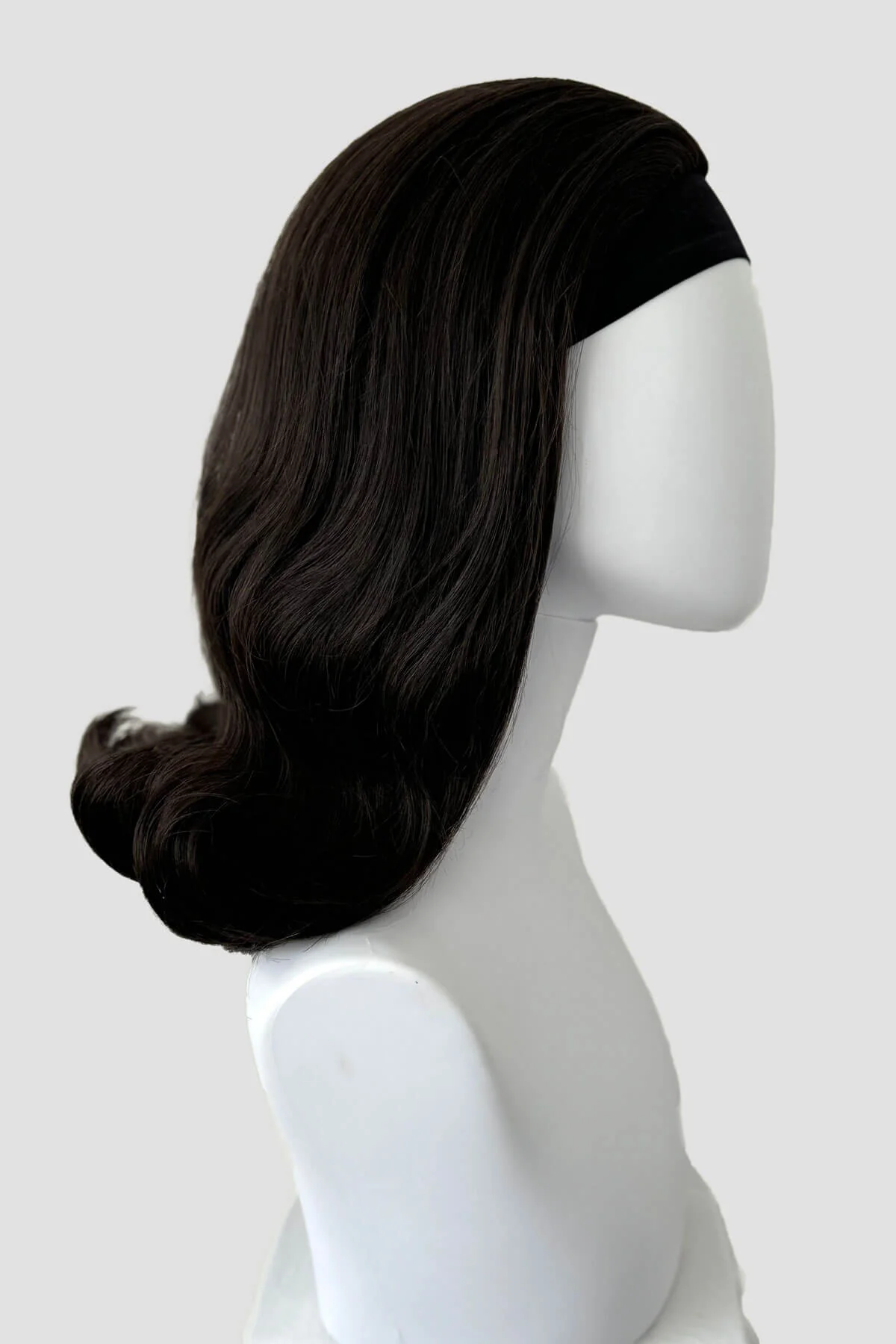 1960s half wig hairpiece, flicked, hair flip: Philippa - Image 52