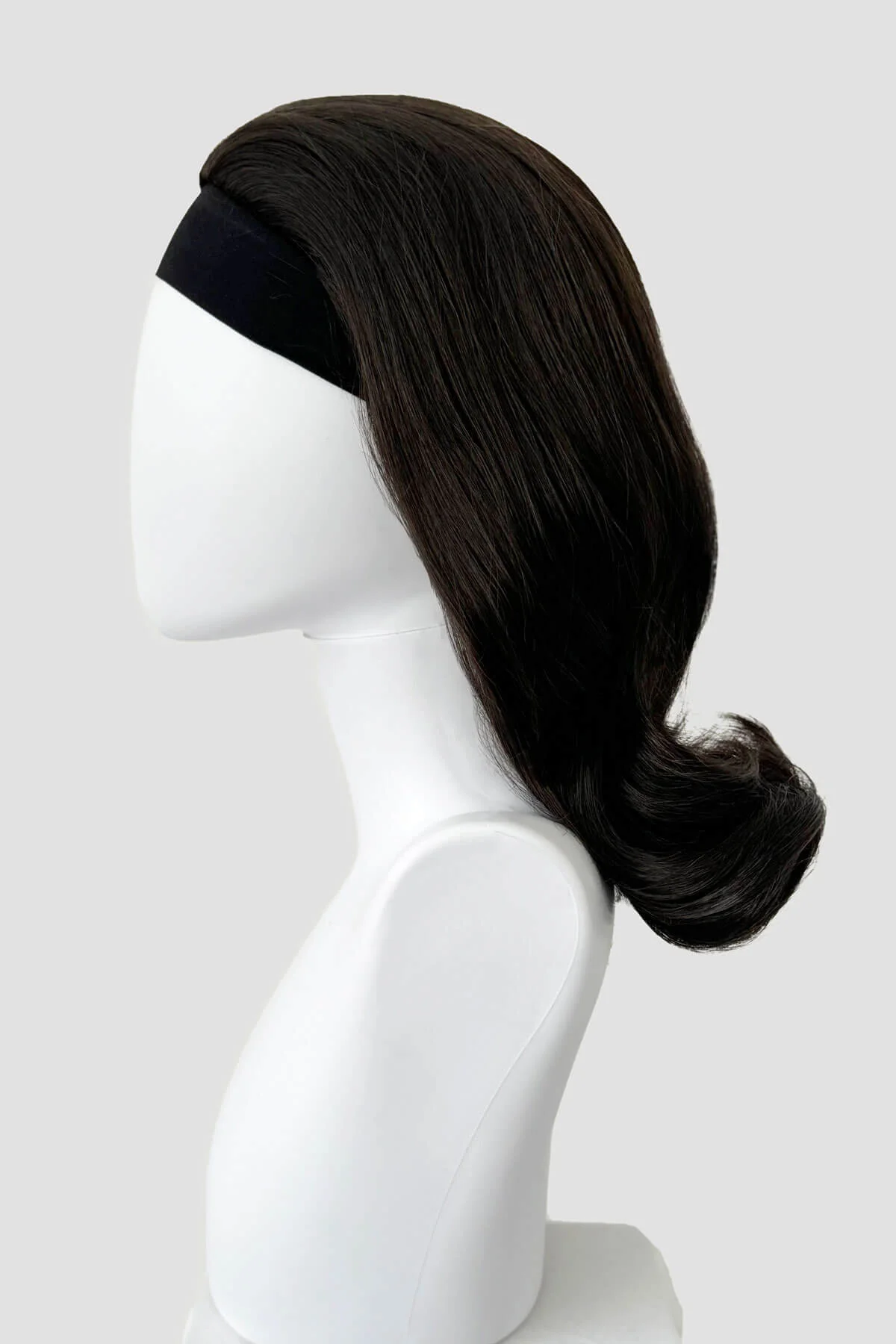 1960s half wig hairpiece, flicked, hair flip: Philippa - Image 54