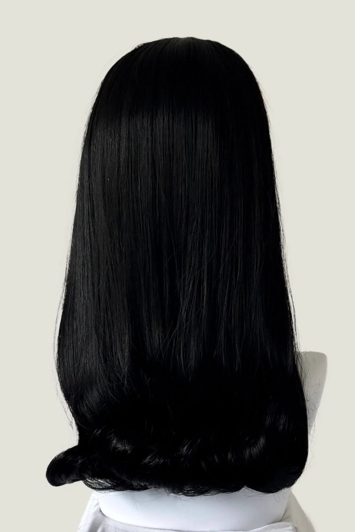 1960s Retro high crown, half wig hairpiece, long with hair flip: Priscilla - Image 13