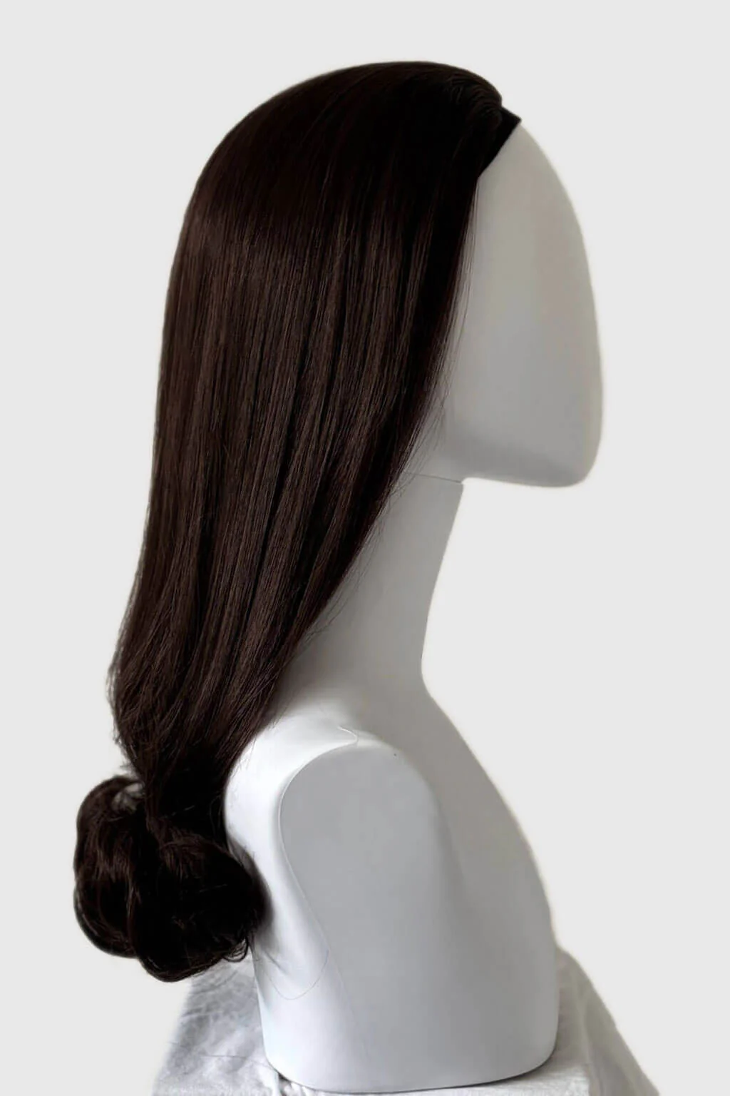 1960s Retro high crown, half wig hairpiece, long with hair flip: Priscilla - Image 18