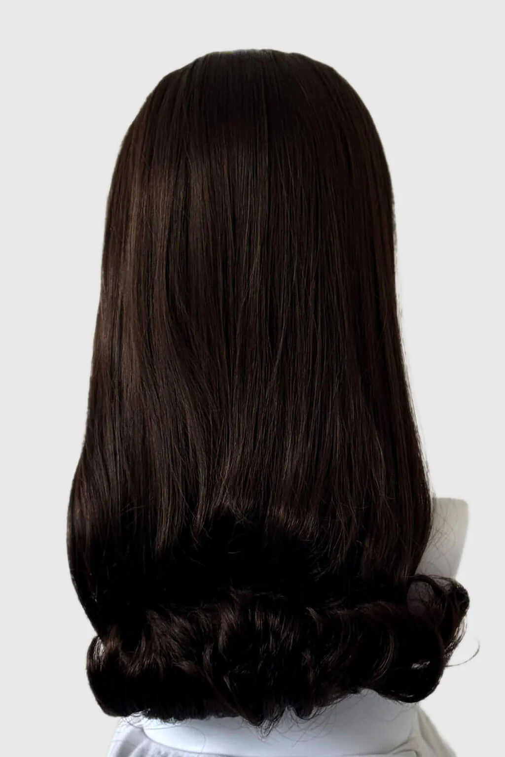 1960s Retro high crown, half wig hairpiece, long with hair flip: Priscilla - Image 19