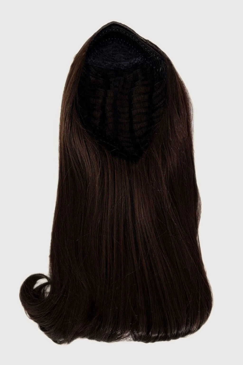 1960s Retro high crown, half wig hairpiece, long with hair flip: Priscilla - Image 21