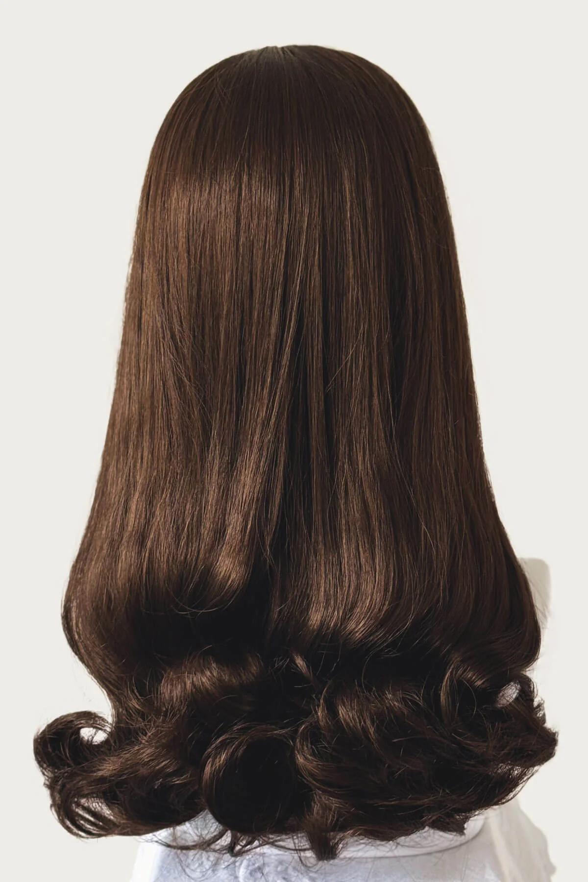 1960s Retro high crown, half wig hairpiece, long with hair flip: Priscilla - Image 26