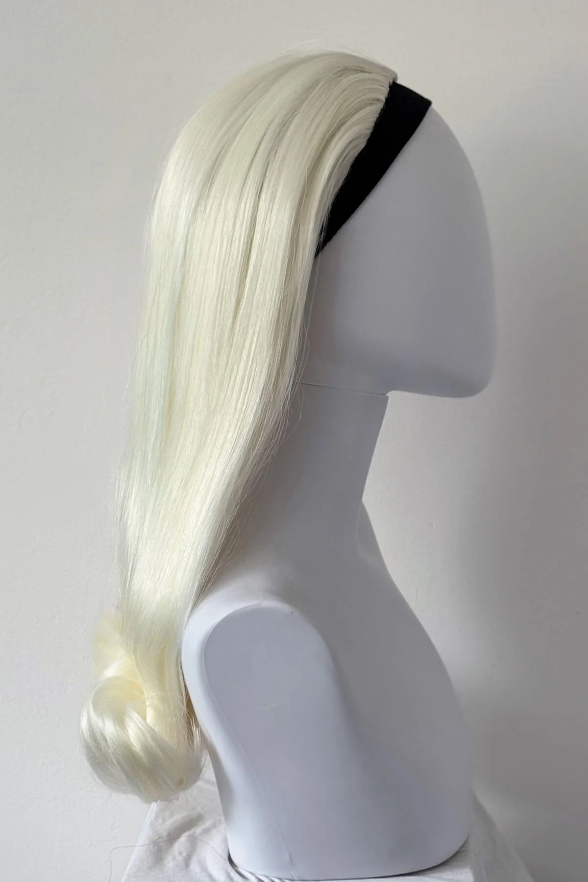 1960s Retro high crown, half wig hairpiece, long with hair flip: Priscilla - Image 36