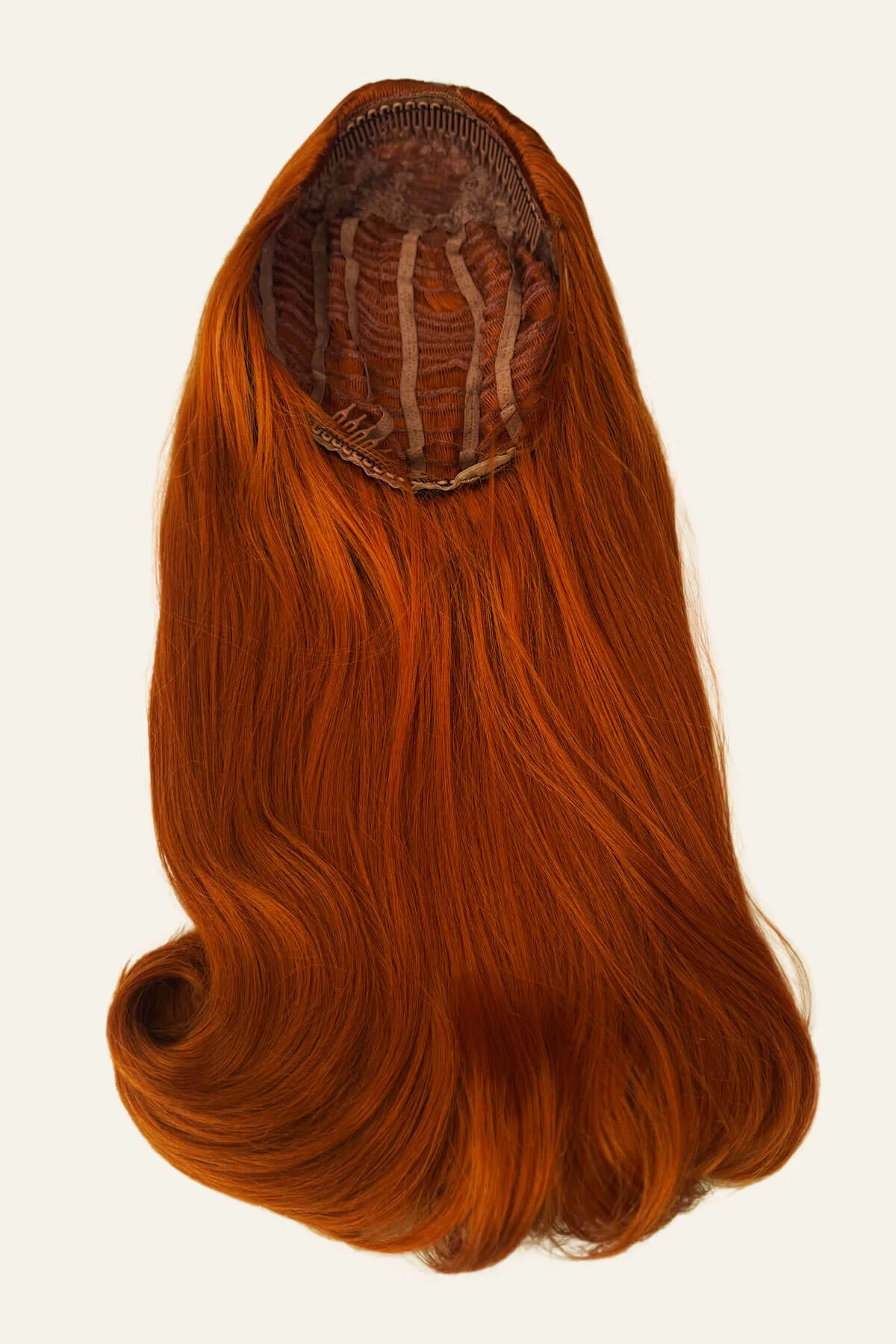1960s Retro high crown, half wig hairpiece, long with hair flip: Priscilla - Image 45