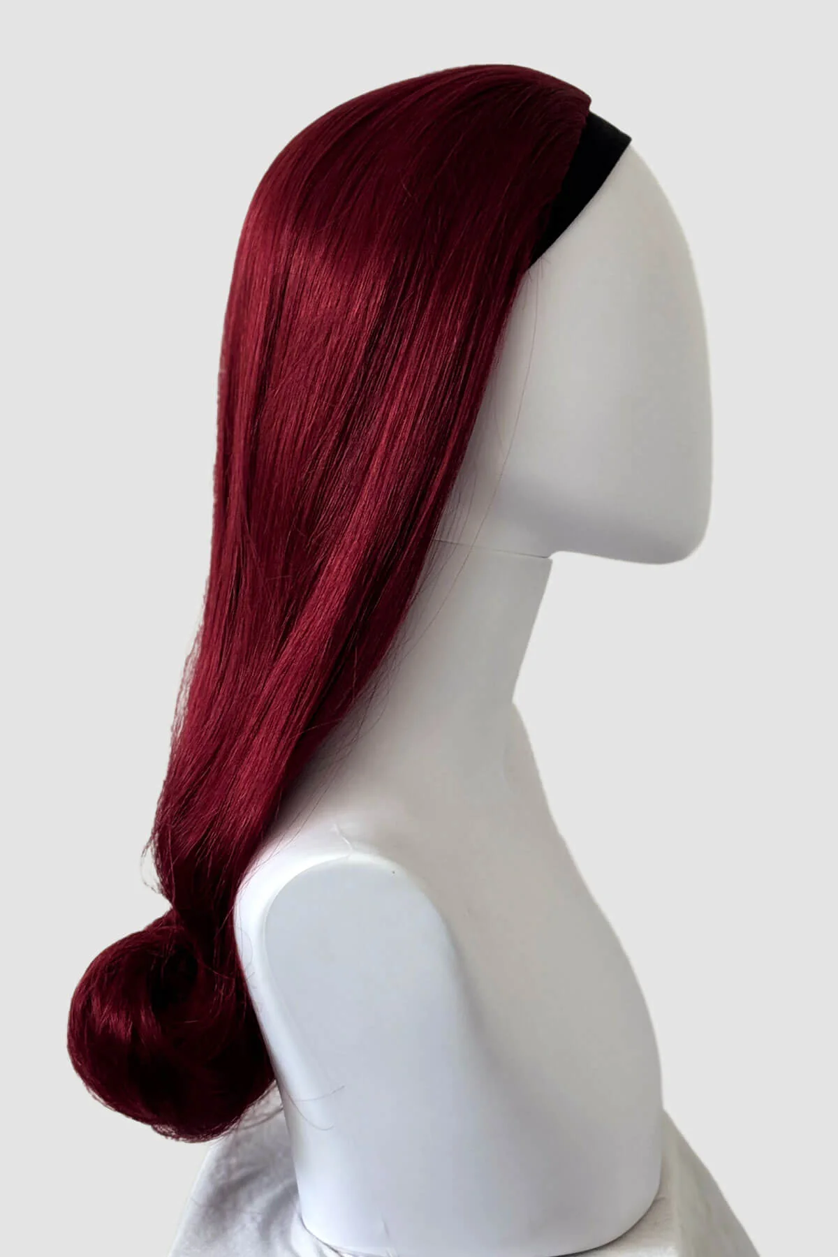 1960s Retro high crown, half wig hairpiece, long with hair flip: Priscilla - Image 48