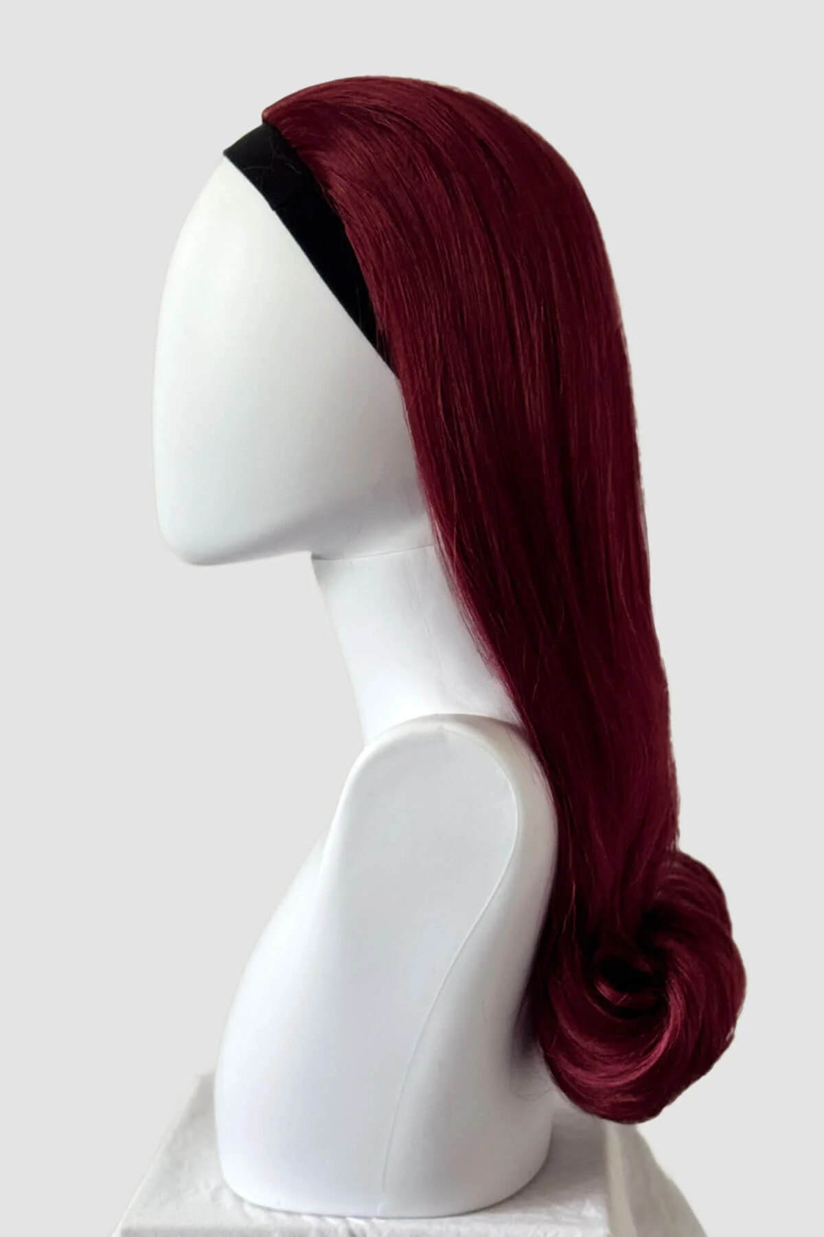 1960s Retro high crown, half wig hairpiece, long with hair flip: Priscilla - Image 50