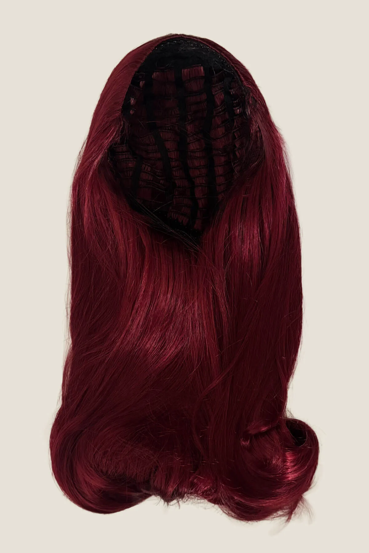 1960s Retro high crown, half wig hairpiece, long with hair flip: Priscilla - Image 51