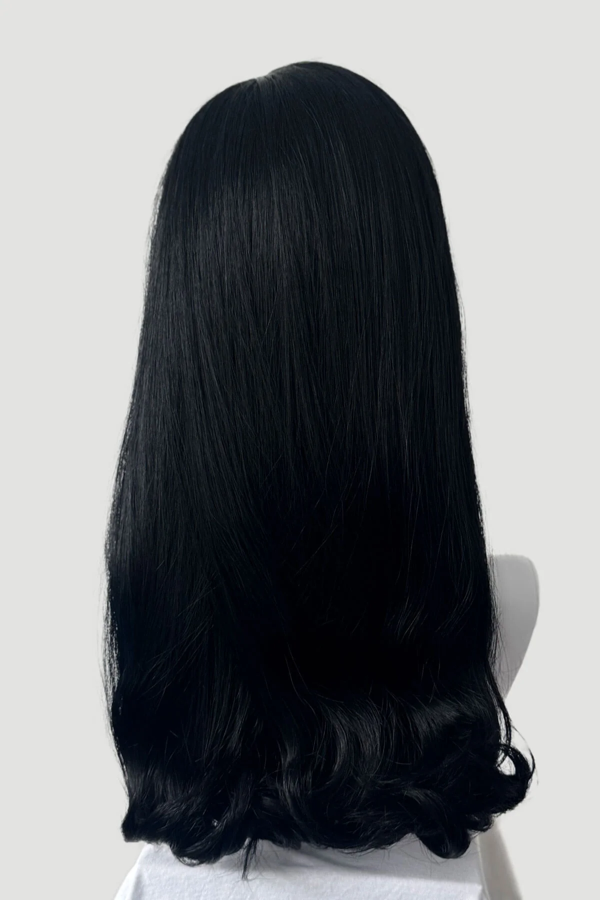 1960s Retro high crown, half wig hairpiece, long with hair flip: Priscilla - Image 7