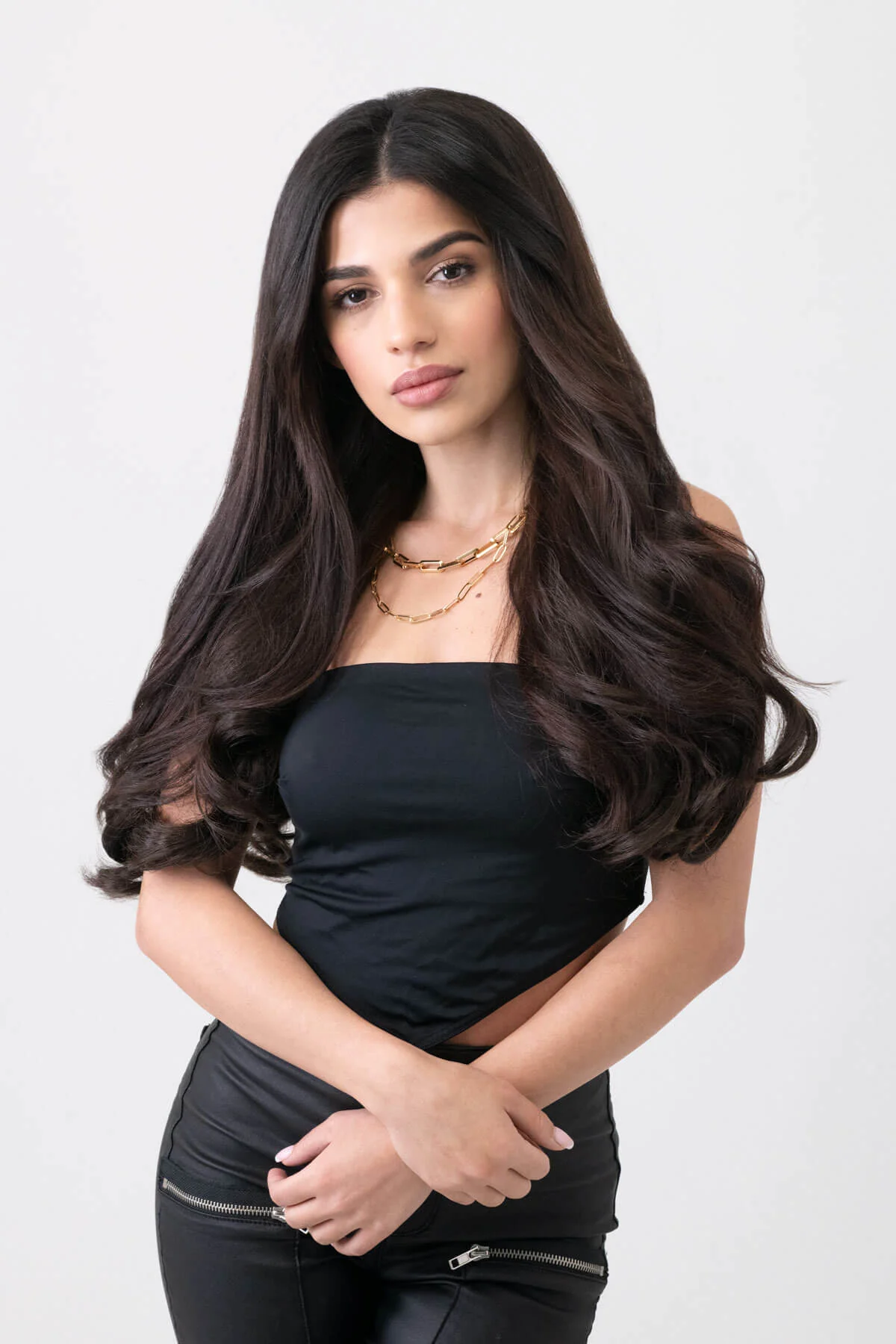 synthetic hair extension set, 5 piece, 18 inches long, 260g