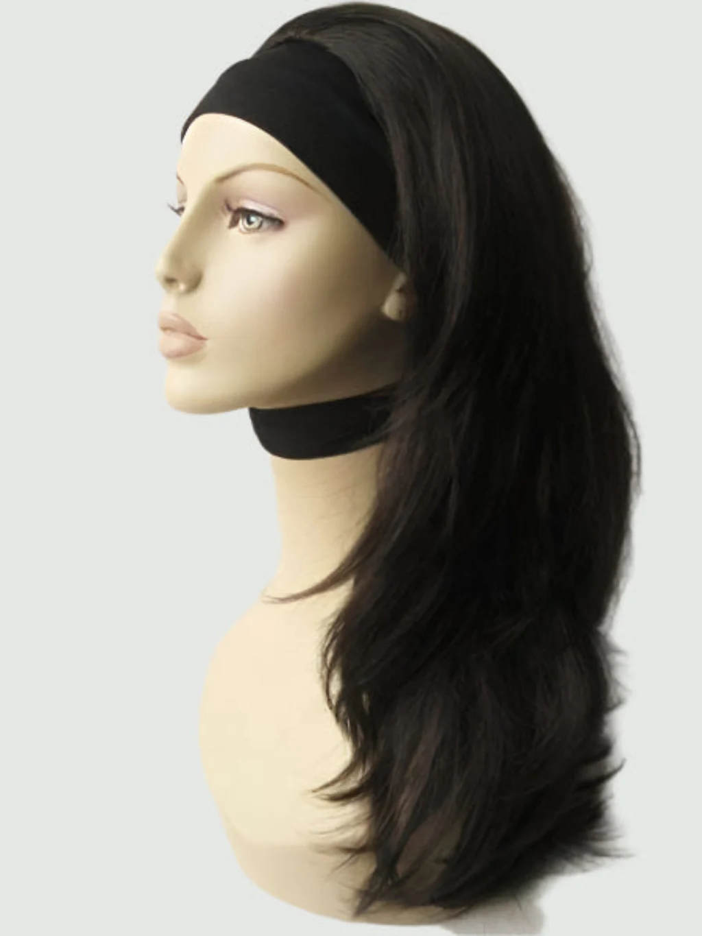 Brown half wig hairpiece (3/4 wig), gently layered: Briar - Image 13