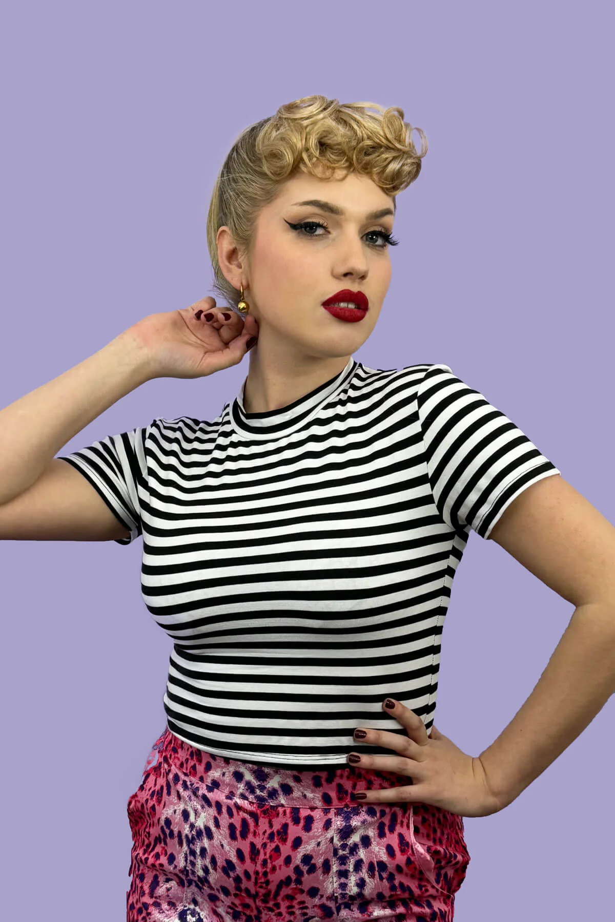 Curly clip-in fringe hairpiece/clip-in bangs: Bunny - Image 29